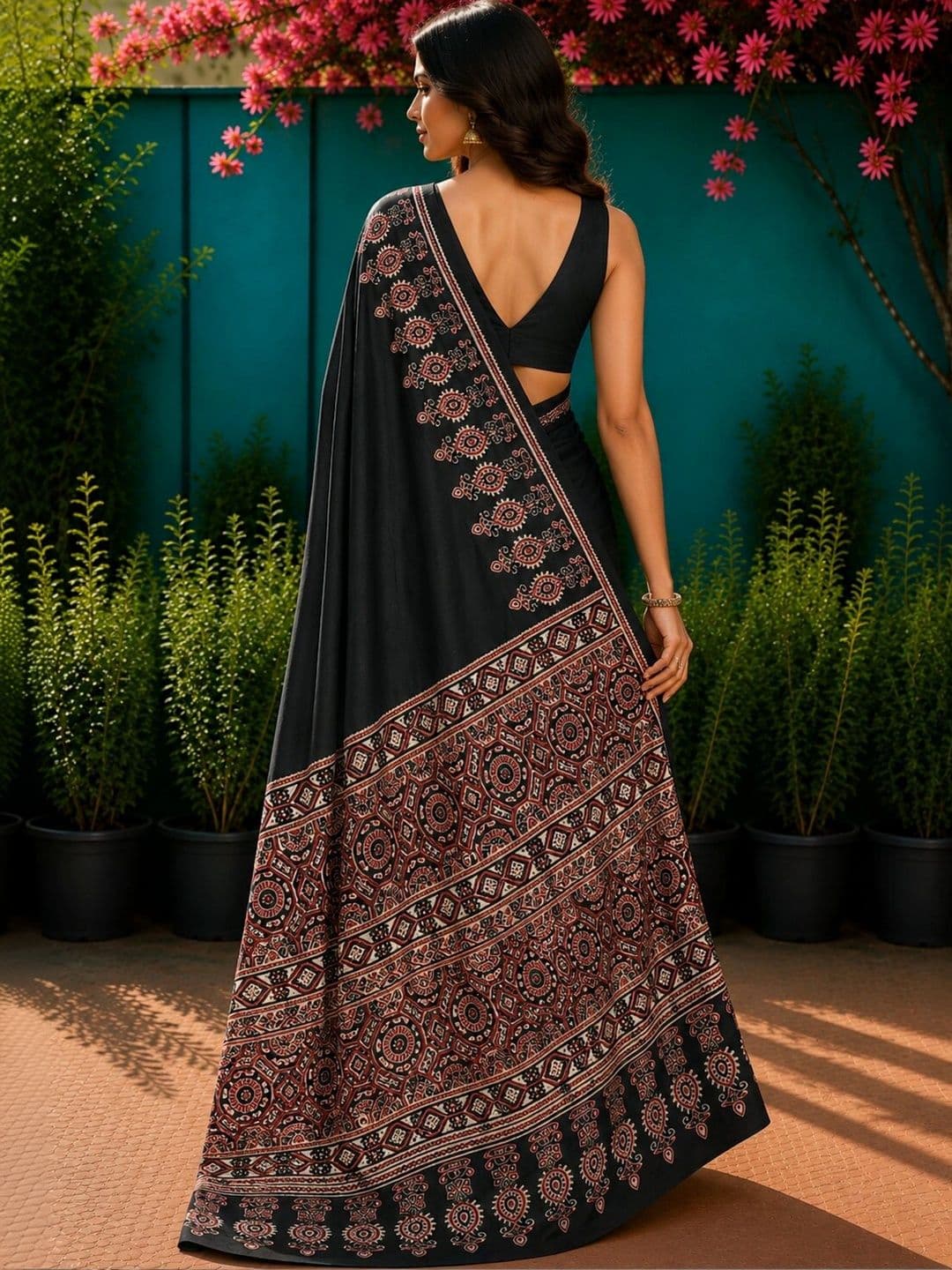 DIVASTRI Ethnic Motifs Art Silk Designer Saree thumbnail 4