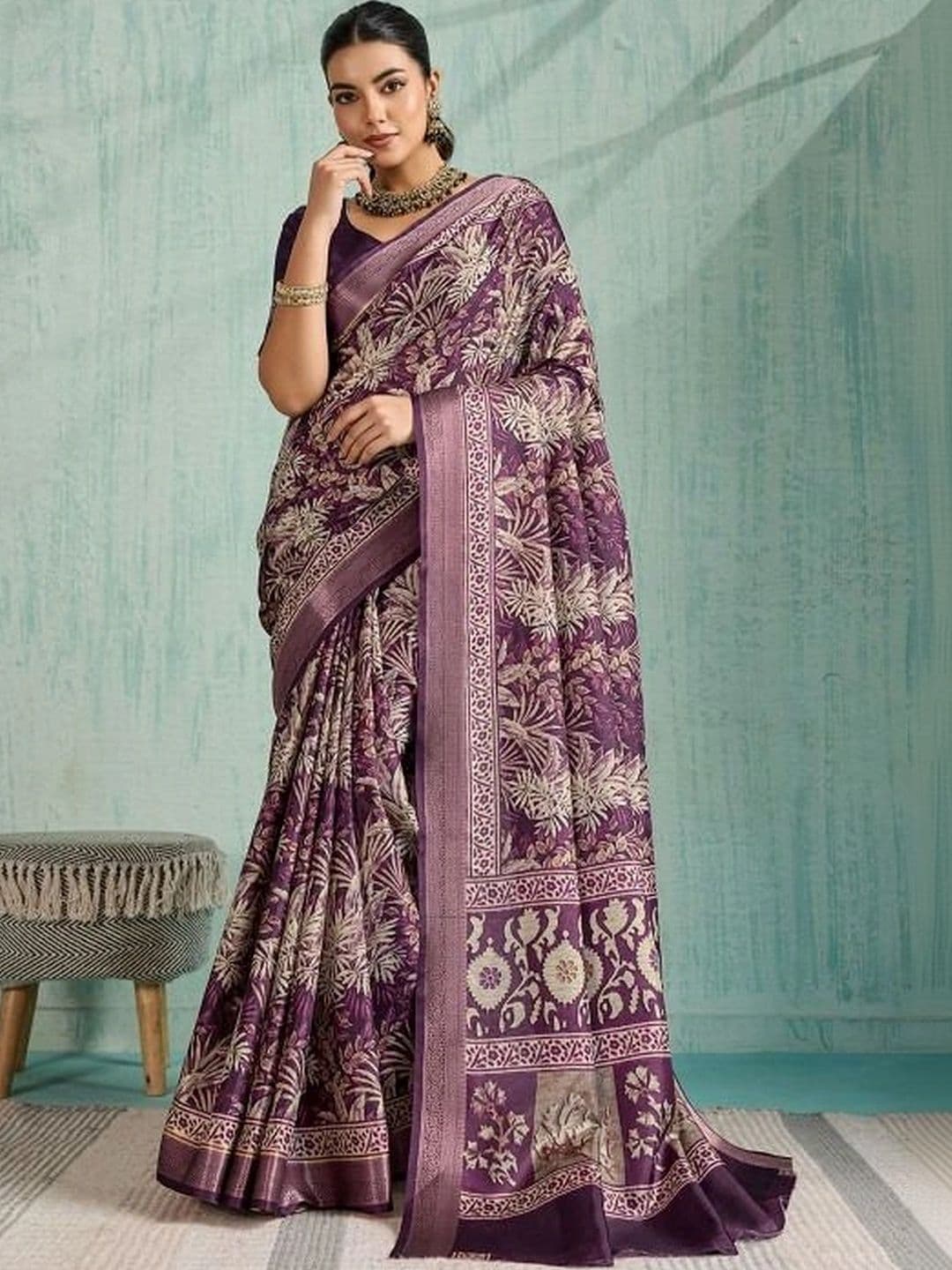 Moda Rapido Silk Blend Designer Saree - view 1