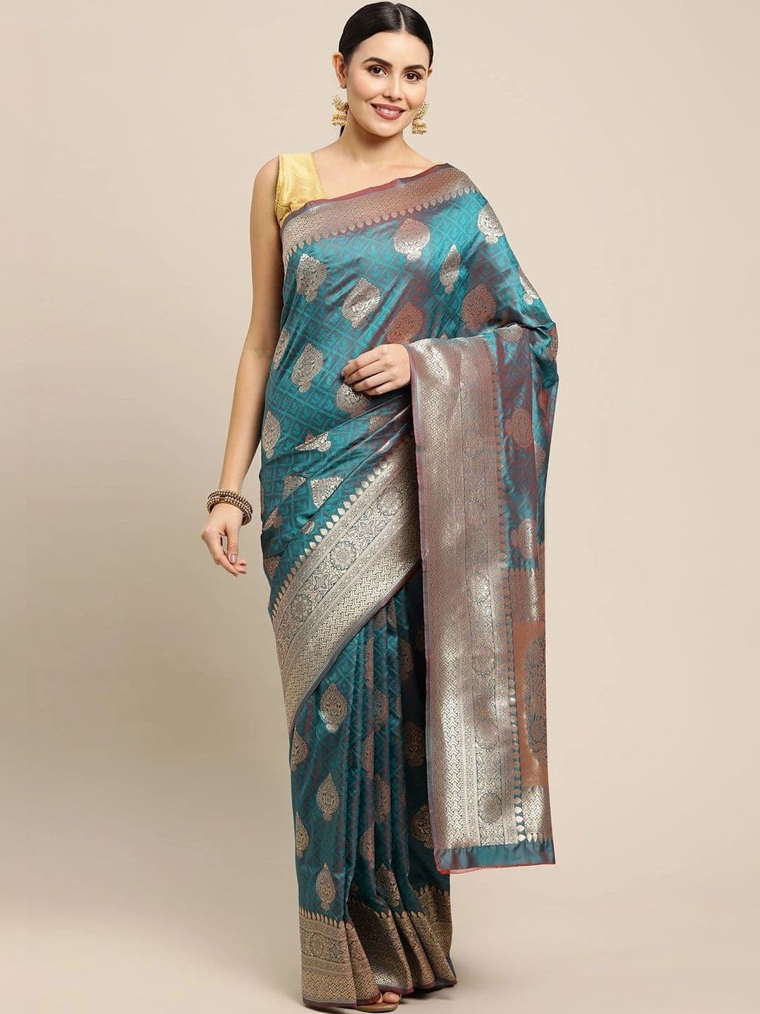 Dhaaga Ghar Woven Design Zari Art Silk Banarasi Saree - view 1