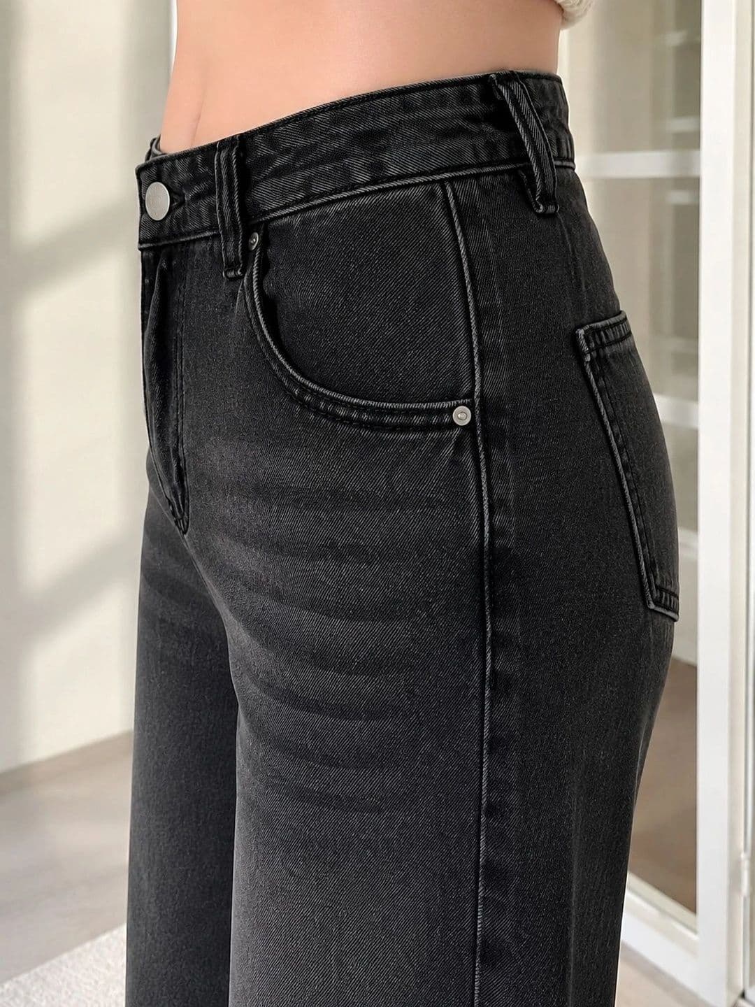 PINKLIT Women Wide Leg High-Rise Light Fade Jeans thumbnail 3