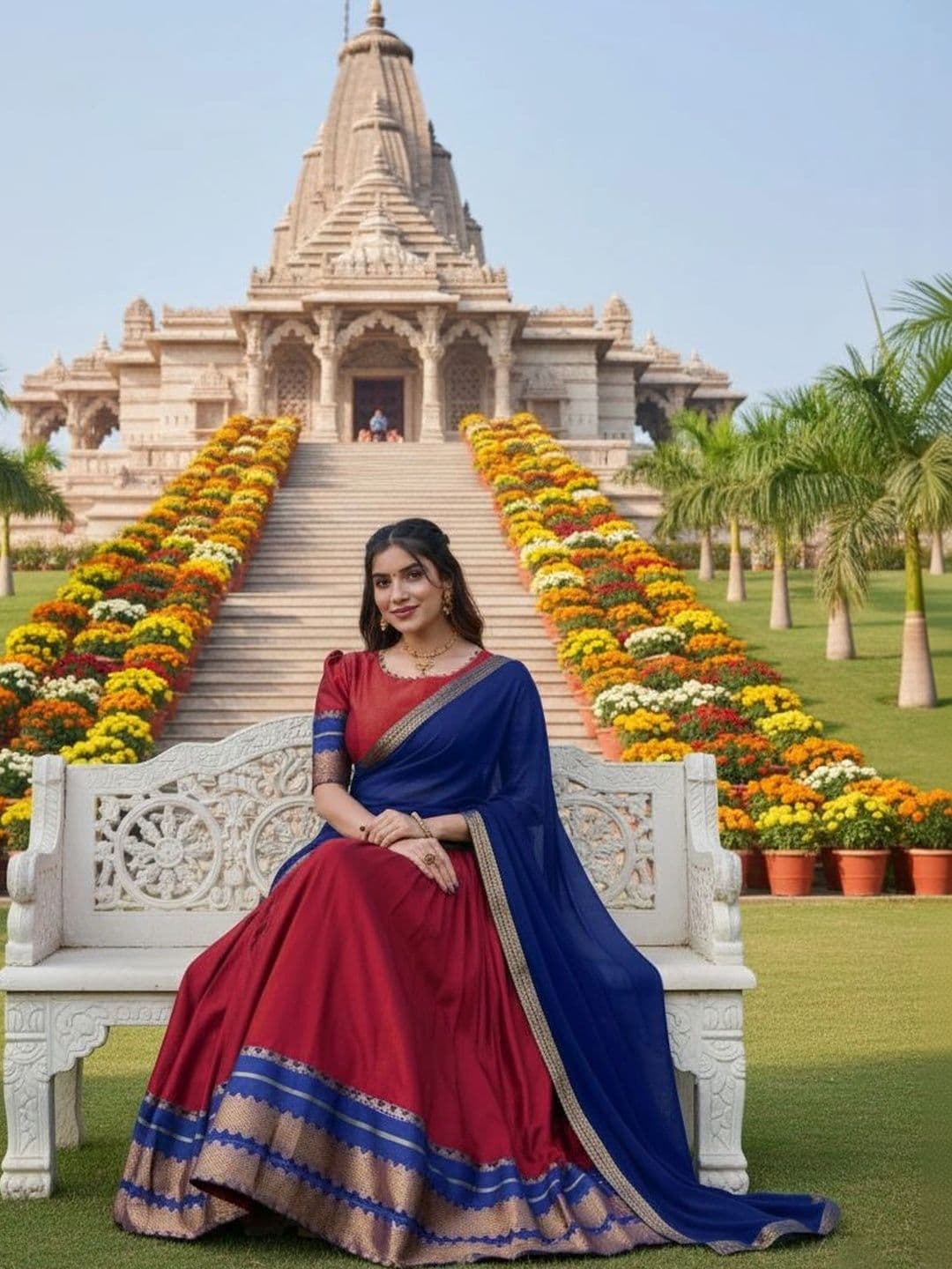 all about you Women Unstitched Lehenga & Blouse With Dupatta thumbnail 4
