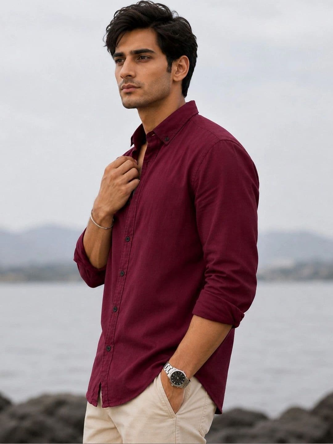 Zans and mens Men Standard Casual Shirt thumbnail 3