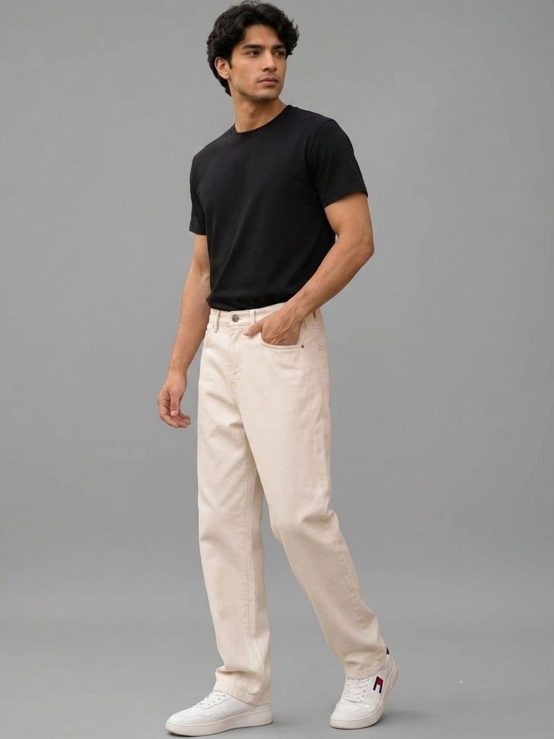 PINKLIT Men Straight Fit Mid-Rise Jeans thumbnail 3