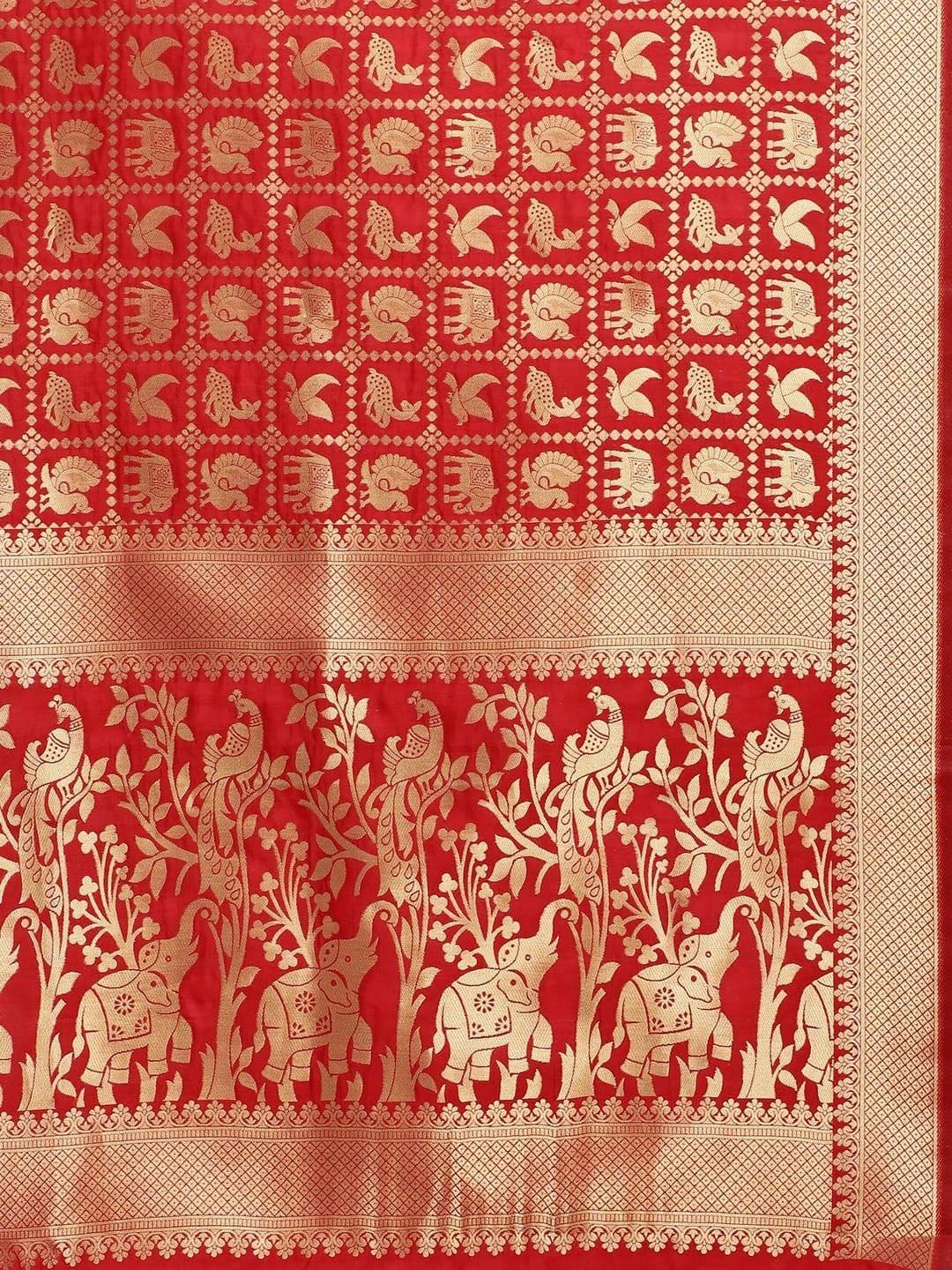 Dhaaga Ghar Woven Design Zari Art Silk Banarasi Saree thumbnail 5