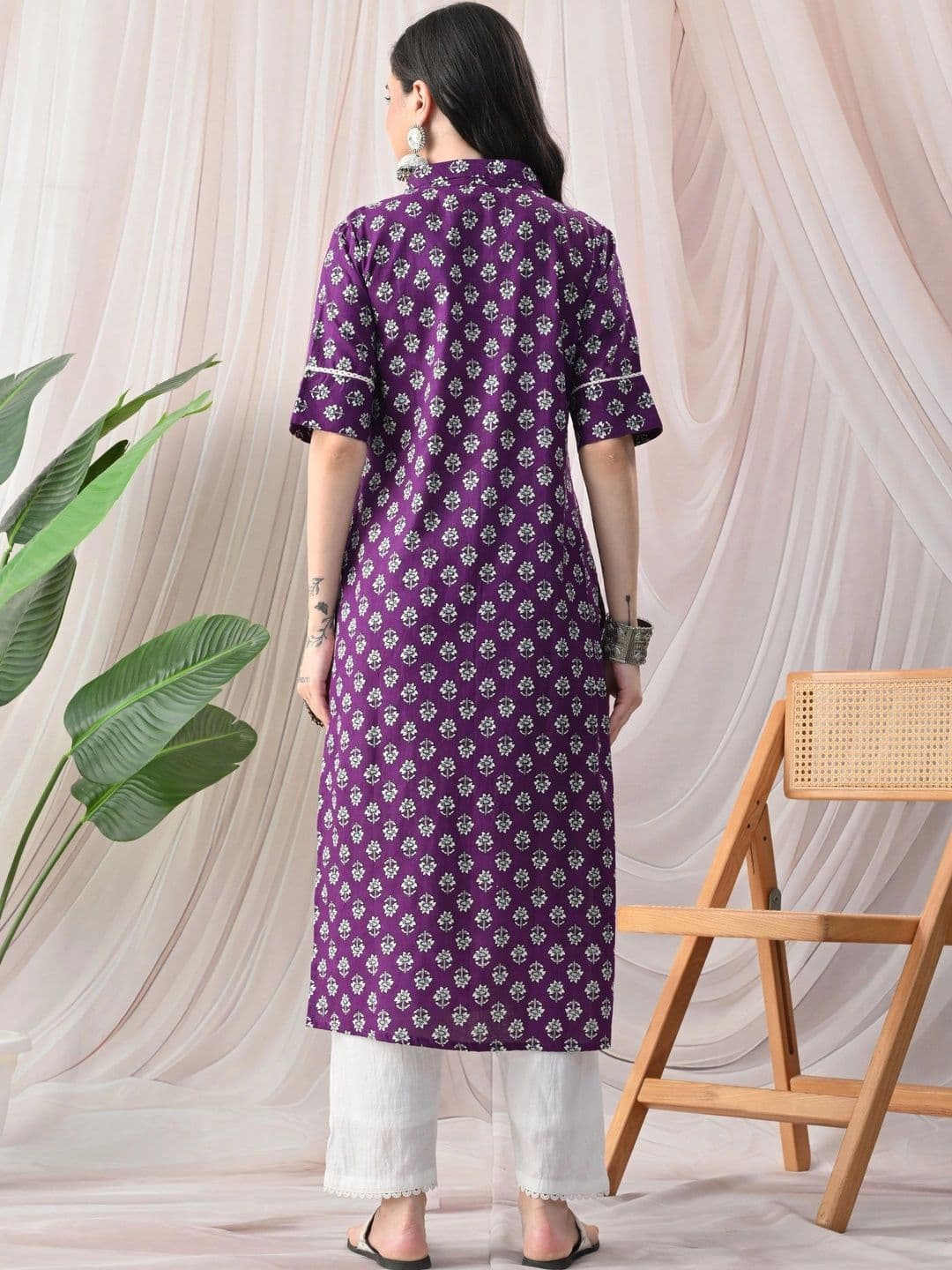 JEMCY Women Floral Printed Kurta thumbnail 6