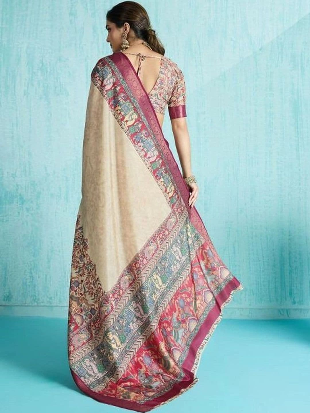 Moda Rapido Silk Blend Designer Saree thumbnail 2