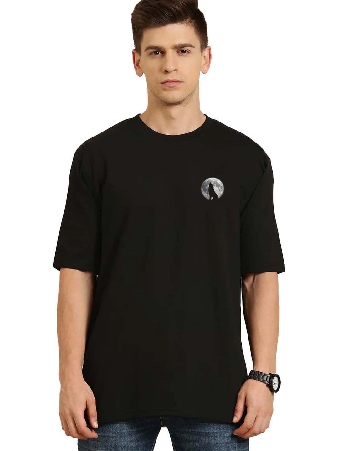 Moda Rapido X Organic Chics Men Printed Drop-Shoulder Sleeves Anti Odour T-shirt - view 1