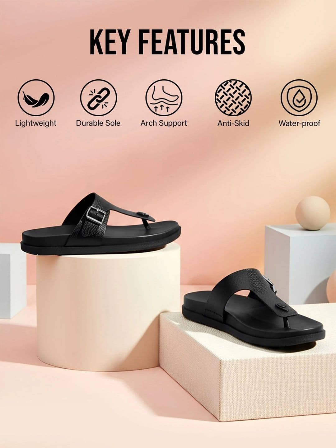 Bruton Men Thong Flip-Flops thumbnail 6
