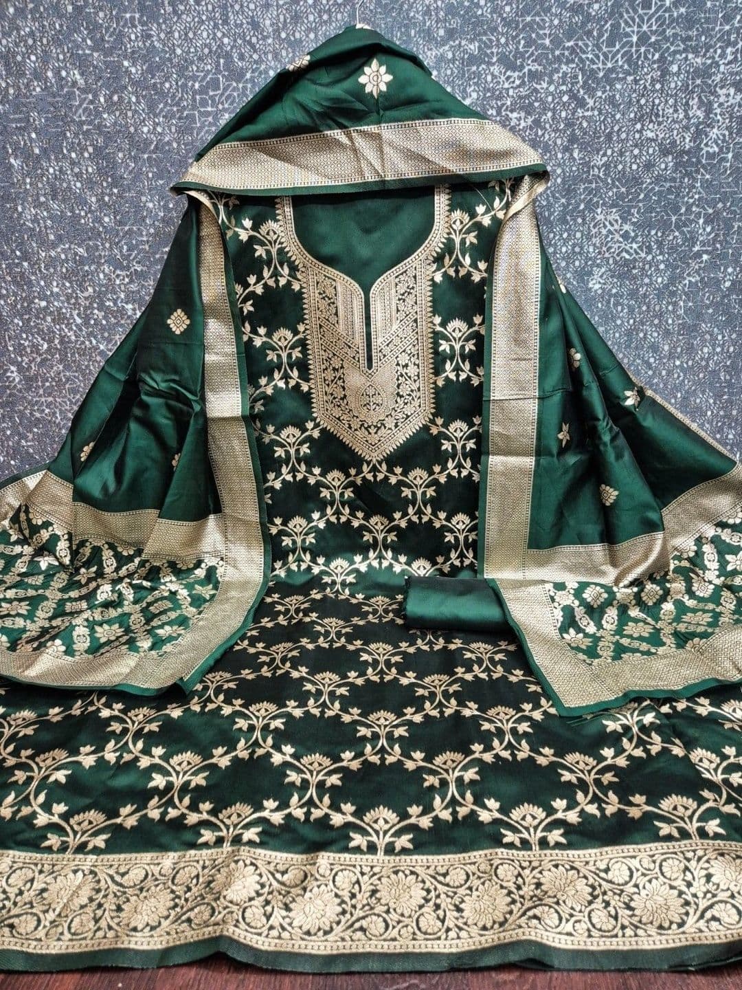 Dhaaga Ghar Art Silk Unstitched Dress Material thumbnail 2