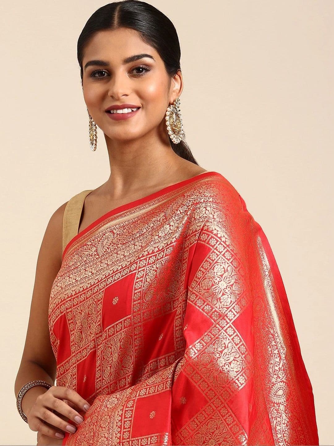 Dhaaga Ghar Woven Design Zari Art Silk Banarasi Saree thumbnail 3