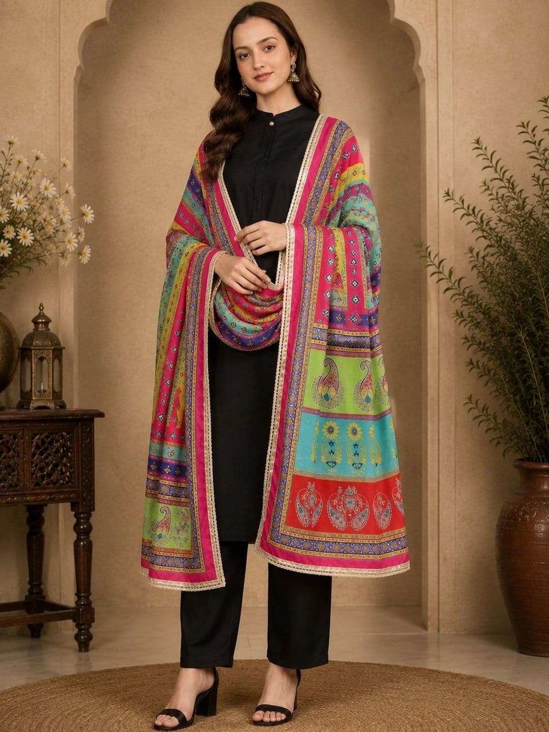 STUTI FASHION Ethnic Motifs Printed Dupatta - view 1
