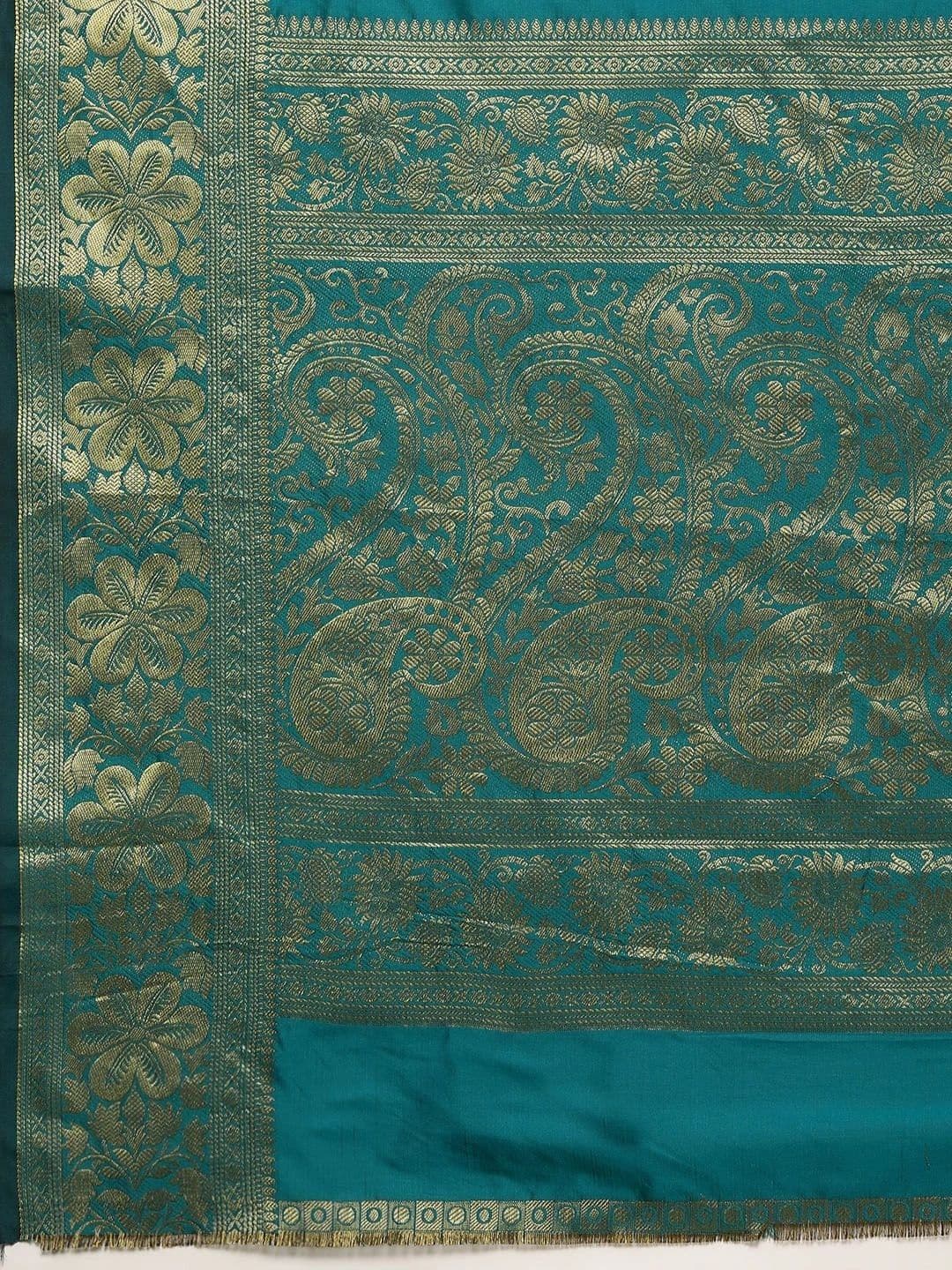 Dhaaga Ghar Woven Design Zari Art Silk Banarasi Saree thumbnail 6