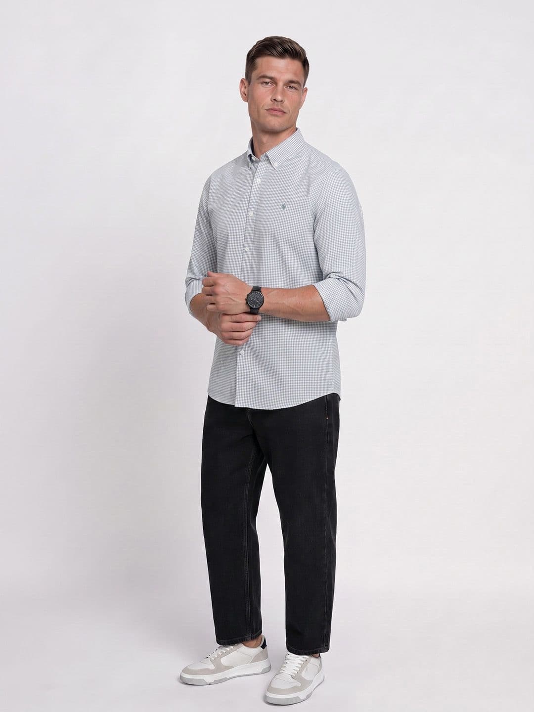 French Connection Slim Fit Checked Pure Cotton Casual Shirt thumbnail 3