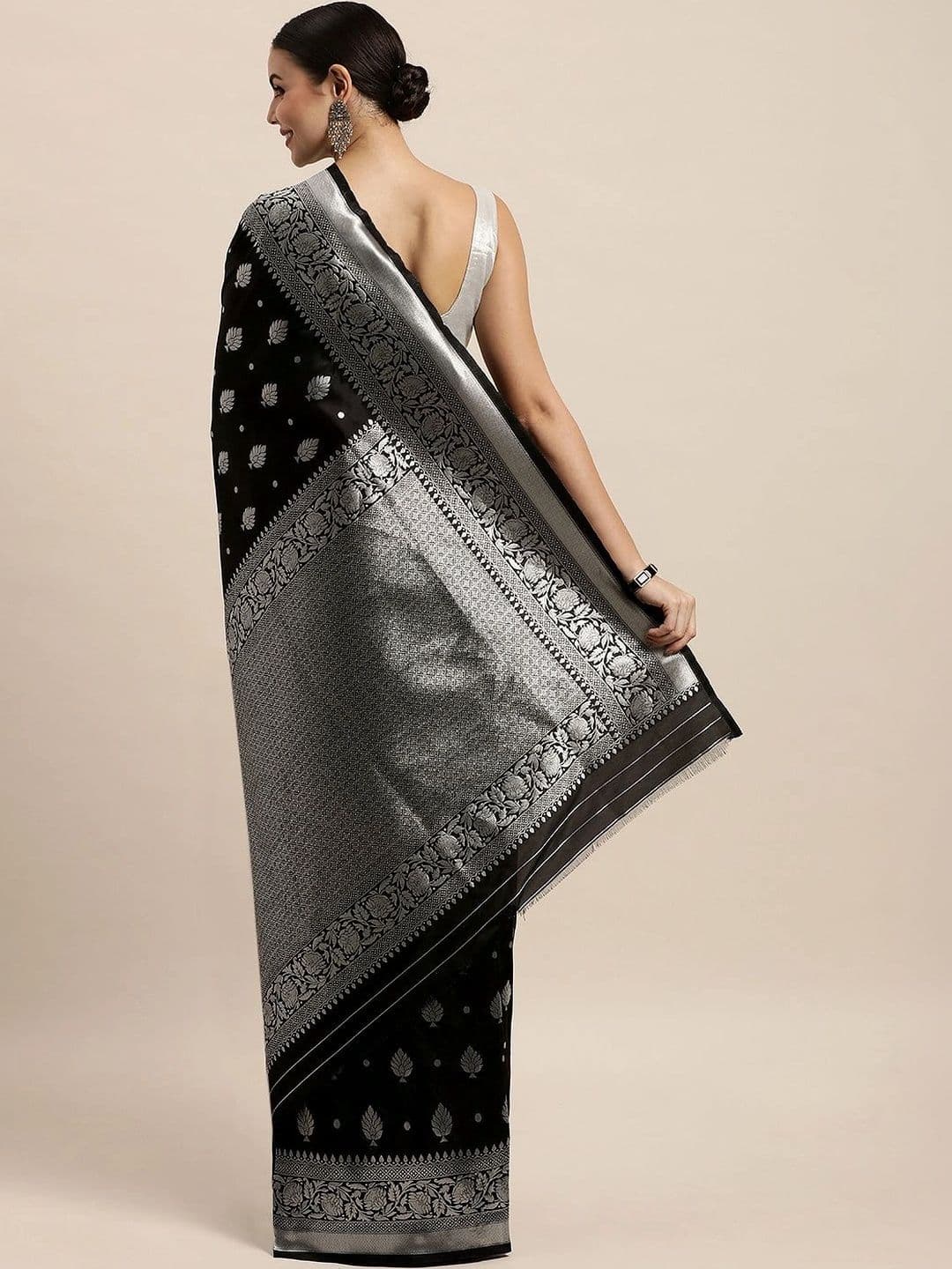Dhaaga Ghar Woven Design Zari Art Silk Banarasi Saree thumbnail 6