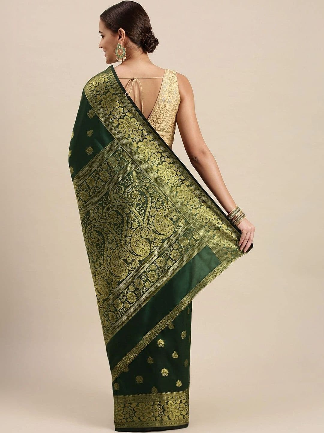 Dhaaga Ghar Woven Design Zari Art Silk Banarasi Saree thumbnail 2