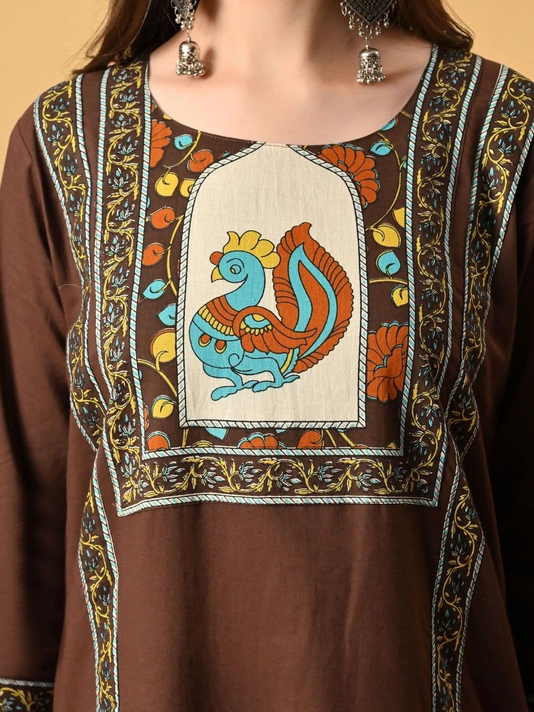Anouk Women Ethnic Motifs Printed Regular Pure Cotton Kurta with Palazzos & With Dupatta thumbnail 4