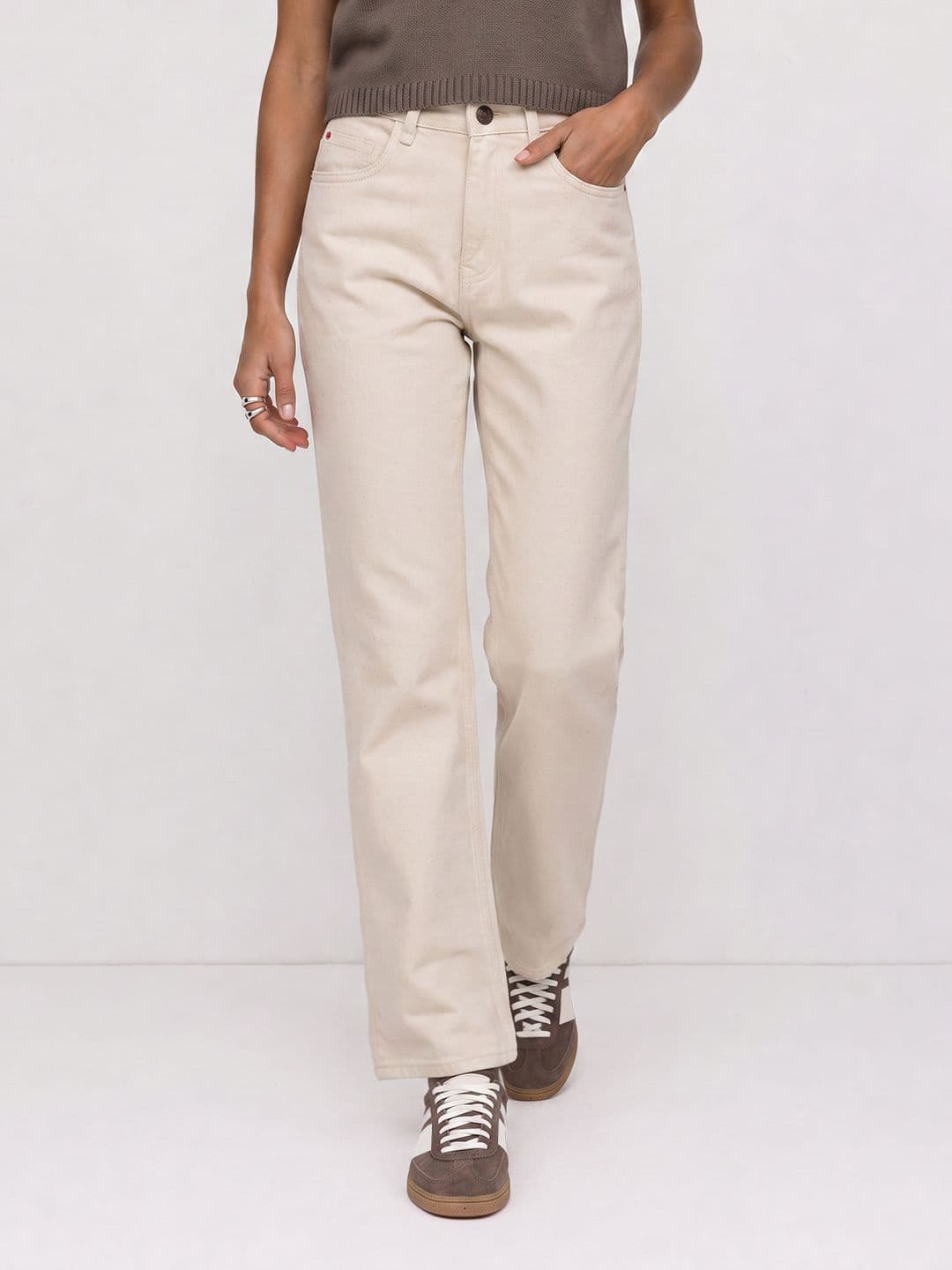 The Roadster Life Co. Women Straight Fit Stretchable Jeans - view 1