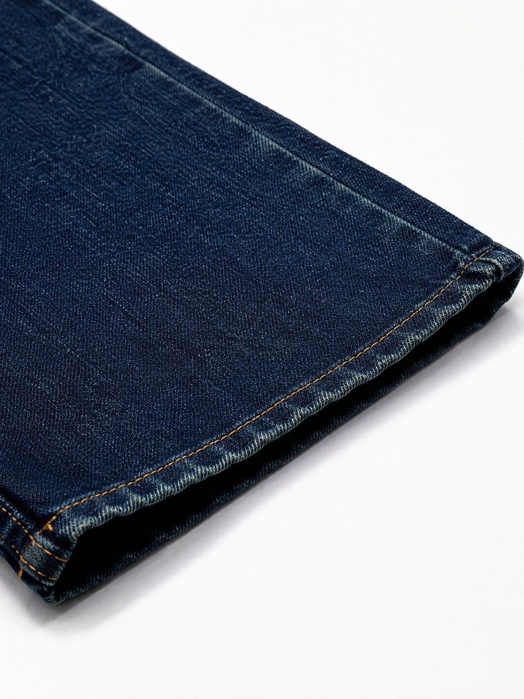 Roadster Men Jean Straight Fit Mid-Rise Low Distress Stretchable Jeans thumbnail 4