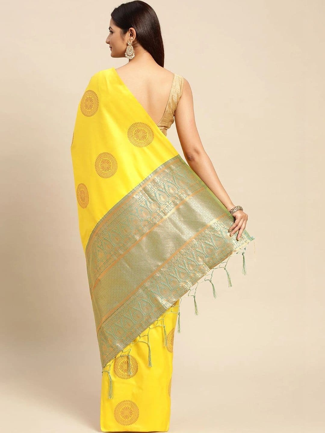 Dhaaga Ghar Zari Art Silk Banarasi Saree thumbnail 4