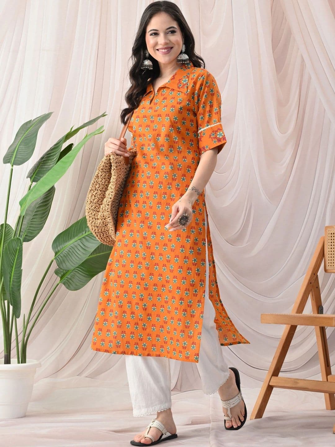 JEMCY Women Ethnic Motifs Printed Kurta thumbnail 5