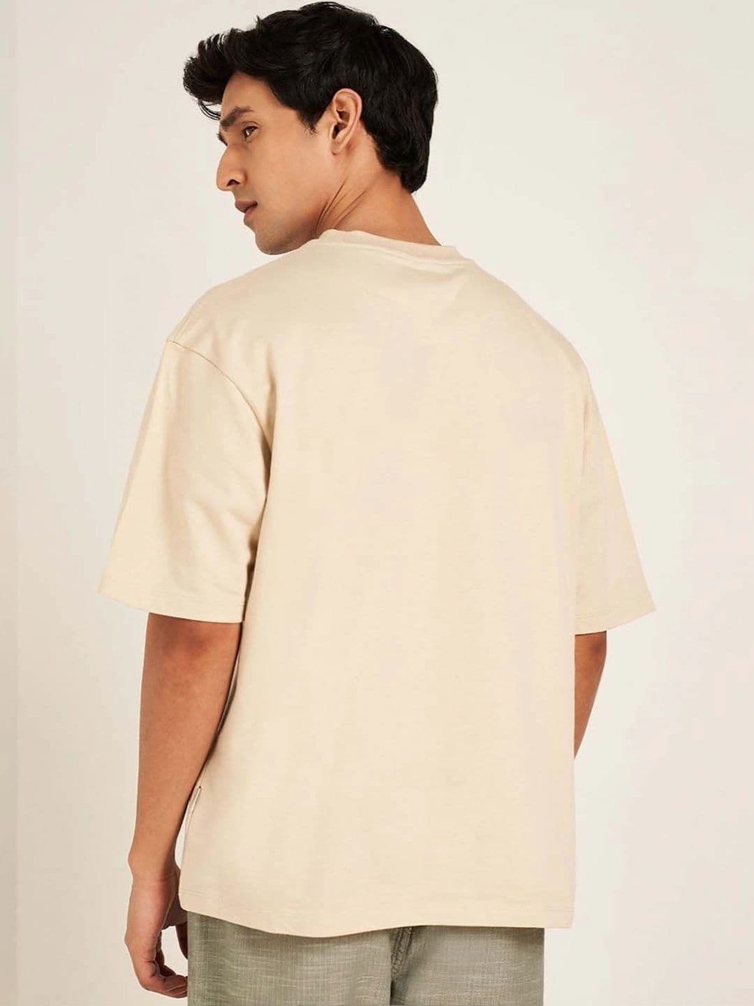 Moda Rapido X Organic Chics Men Avengers Printed Drop-Shoulder Sleeves Anti Odour T-shirt thumbnail 5
