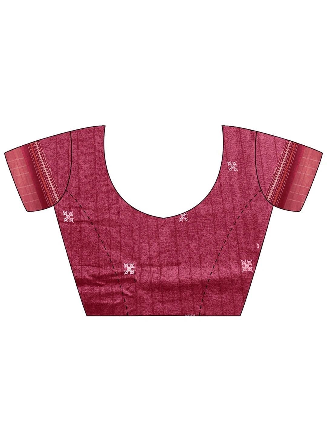 Anouk Ethnic Motifs Zari Silk Blend Designer Block Print Saree thumbnail 5