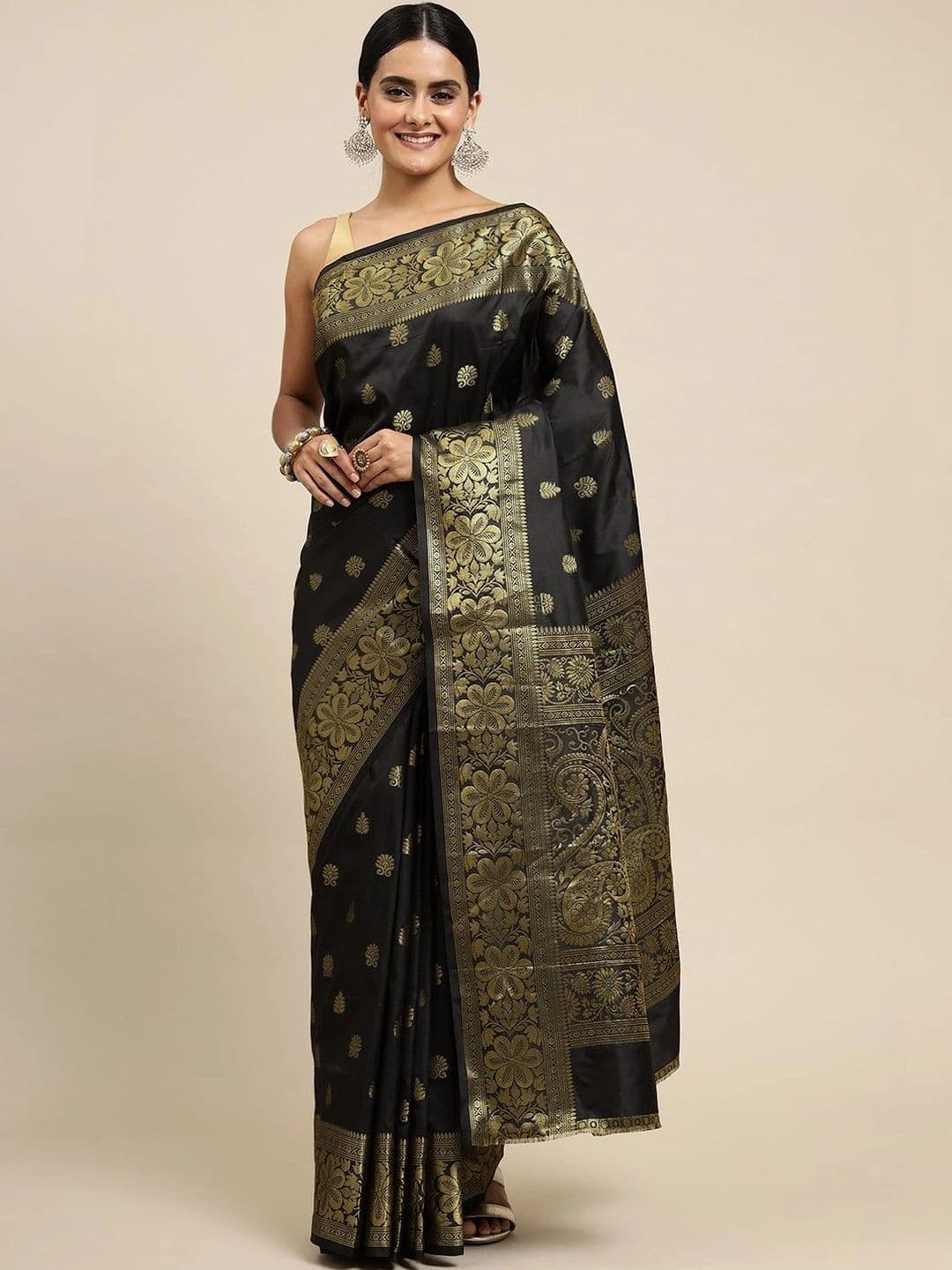 Dhaaga Ghar Woven Design Zari Art Silk Banarasi Saree - view 1