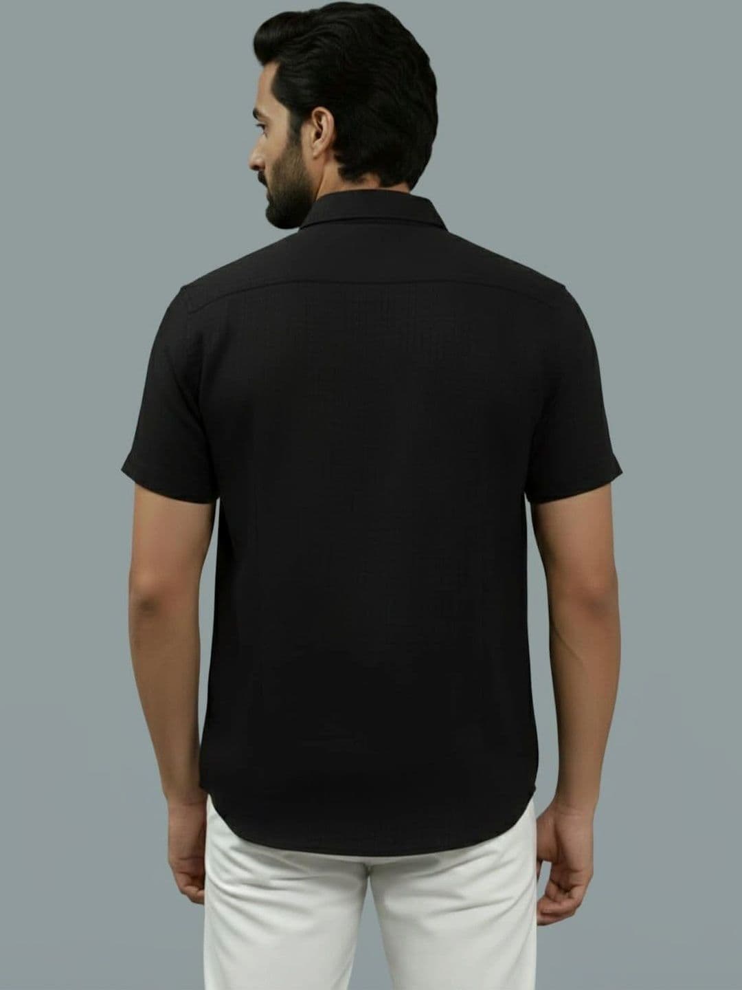 Vashuqi Men Smart Slim Fit Casual Shirt thumbnail 3