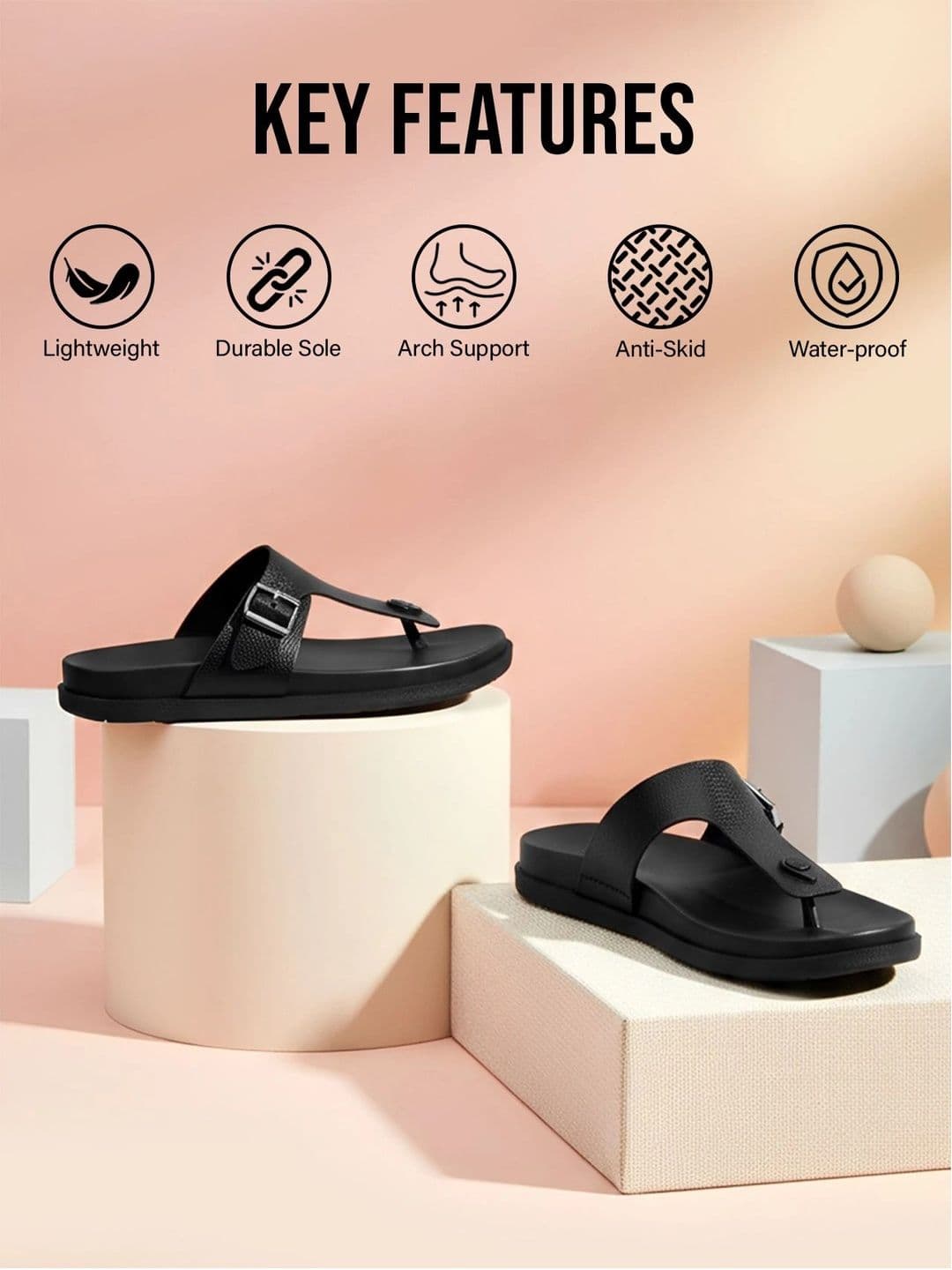 Bruton Men Thong Flip-Flops thumbnail 3