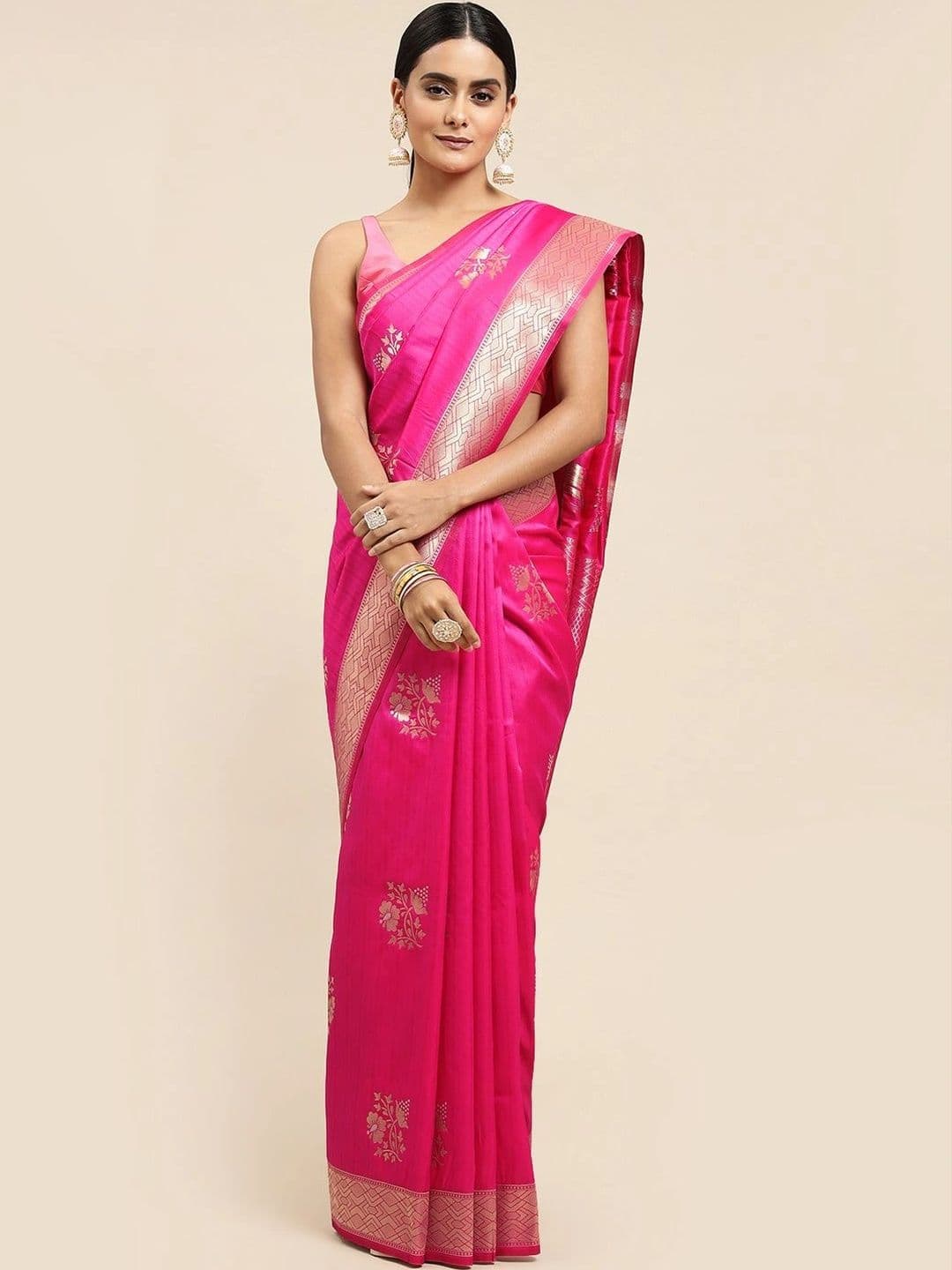 Dhaaga Ghar Woven Design Zari Art Silk Banarasi Saree - view 1