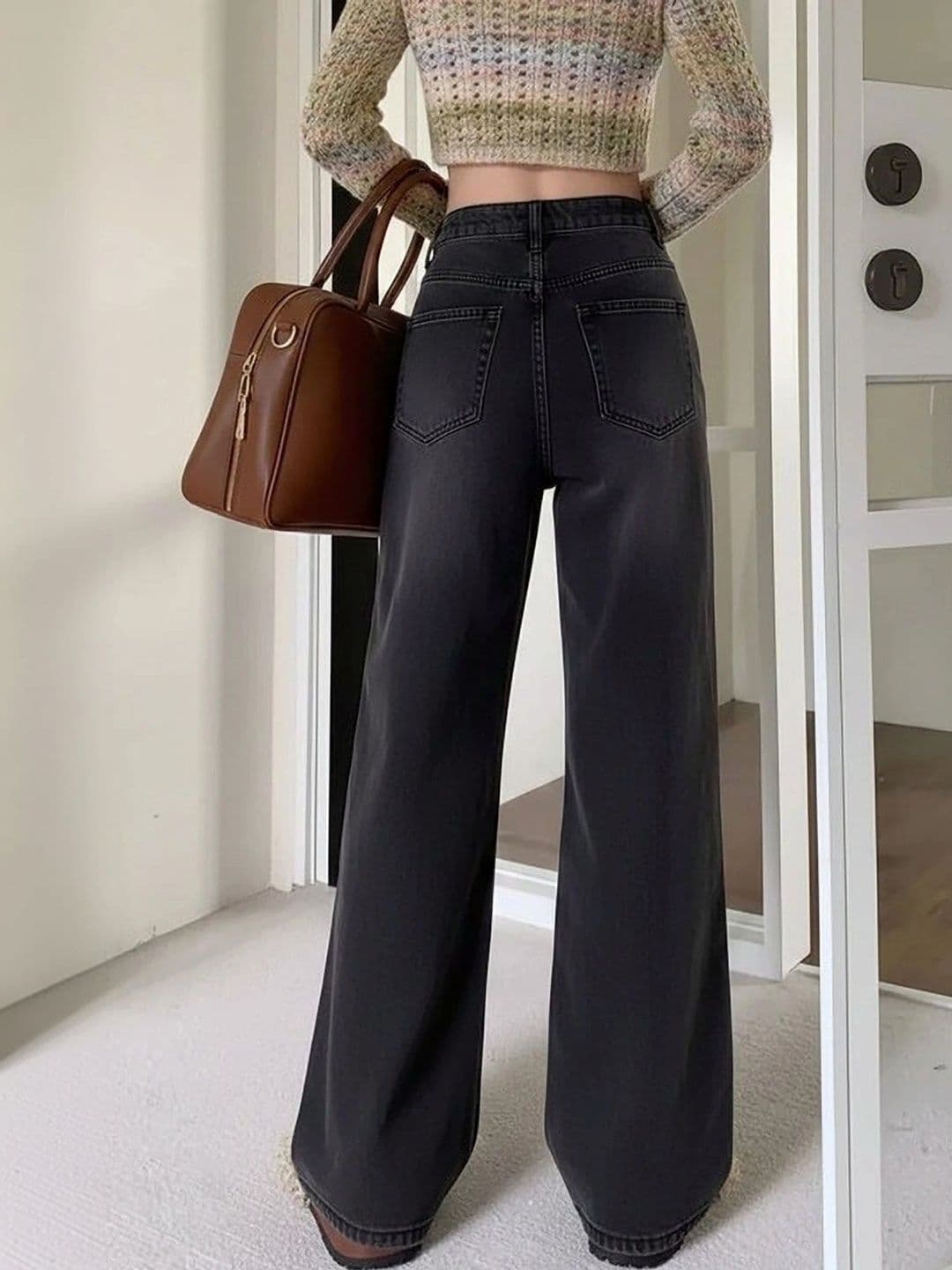 PINKLIT Women Wide Leg High-Rise Light Fade Jeans thumbnail 5