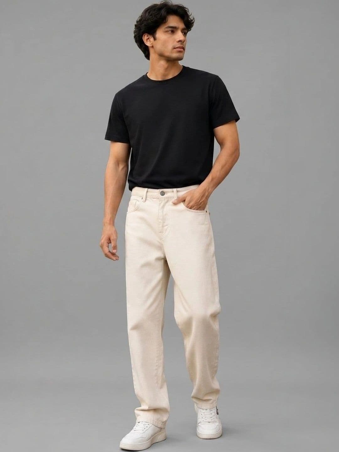 PINKLIT Men Straight Fit Mid-Rise Jeans thumbnail 4