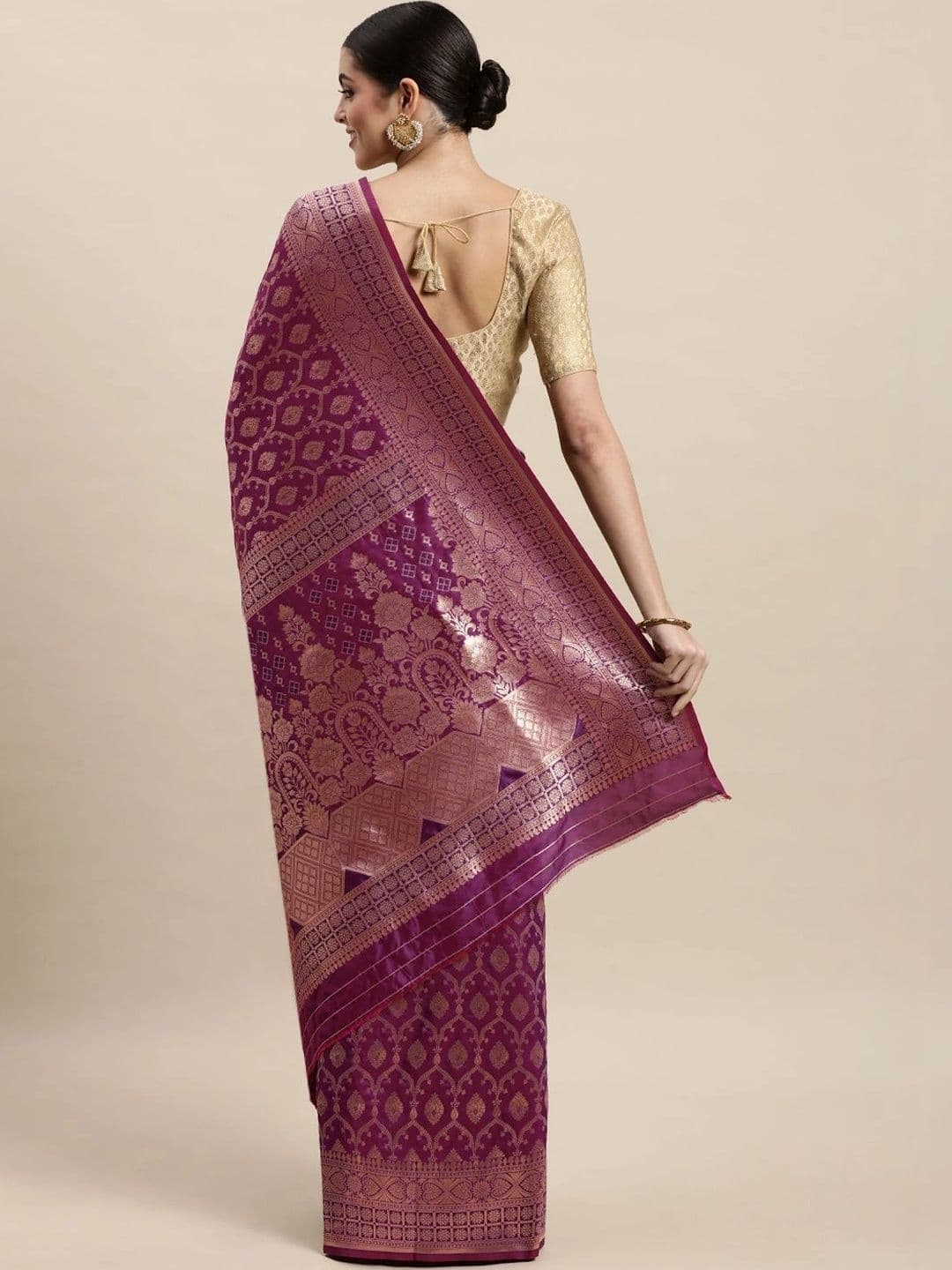 Dhaaga Ghar Woven Design Zari Art Silk Banarasi Saree thumbnail 7