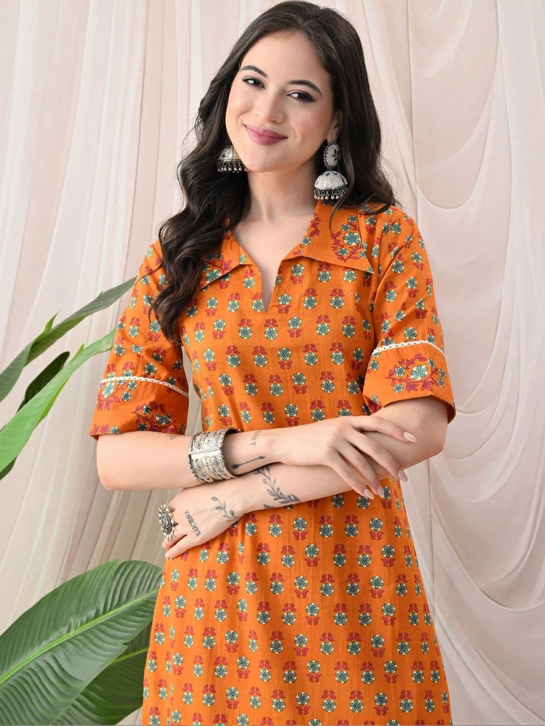 JEMCY Women Ethnic Motifs Printed Kurta thumbnail 4