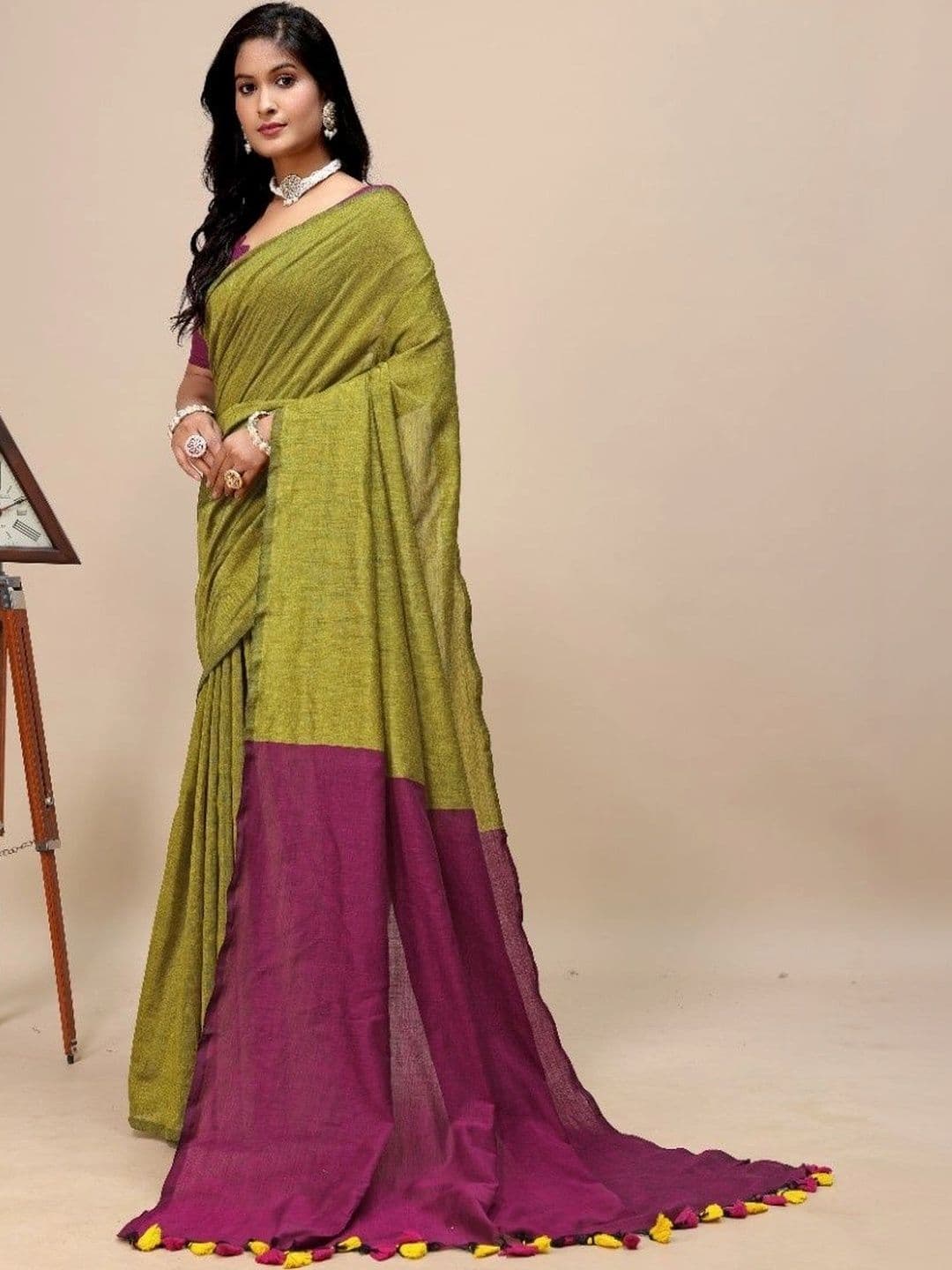 aeriebier Zari Khadi Saree - view 1