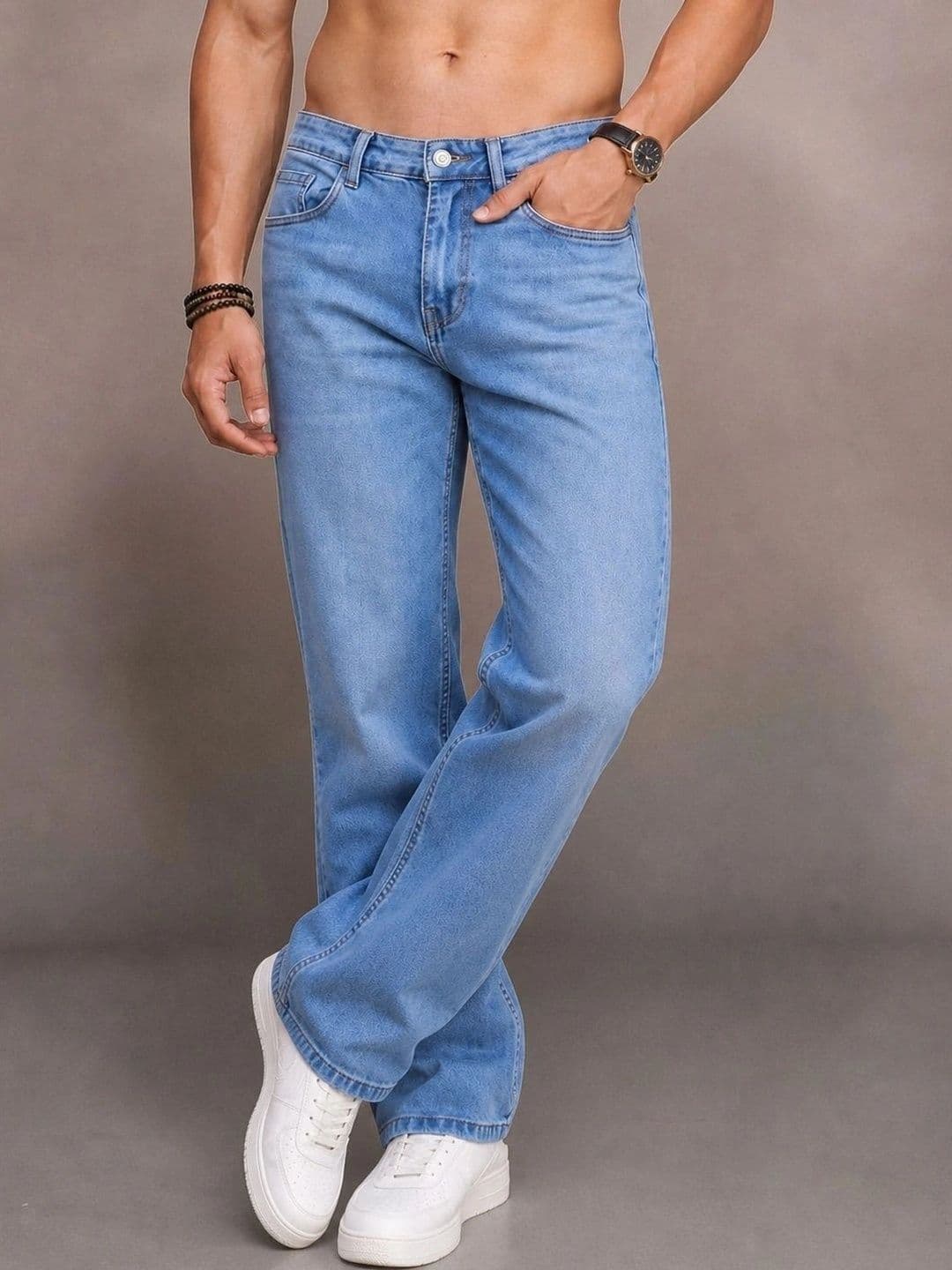 Roadster Men Jean Straight Fit Mid-Rise Stretchable Jeans - view 1