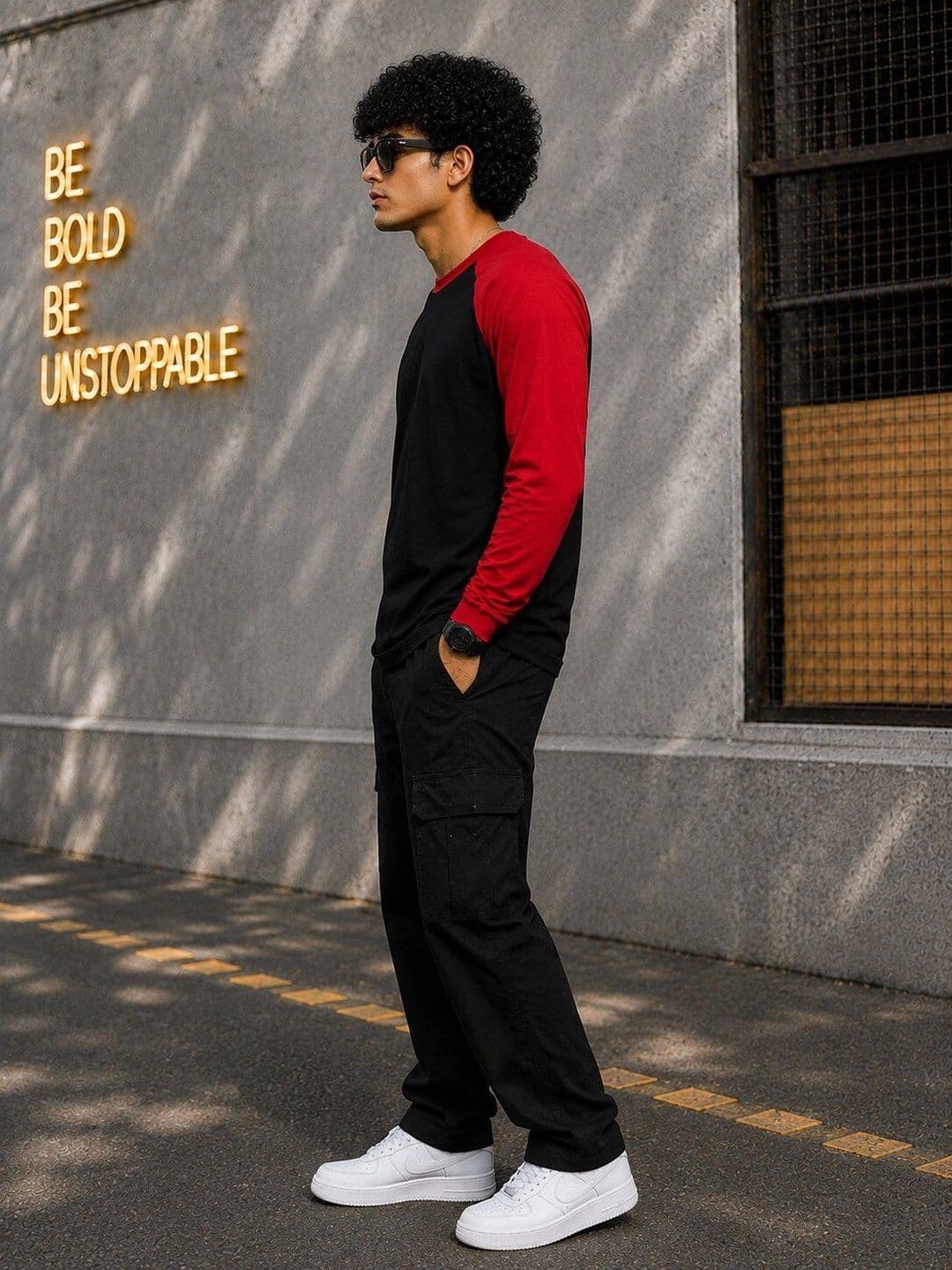 Be Crazy Men Colourblocked T-shirt thumbnail 4