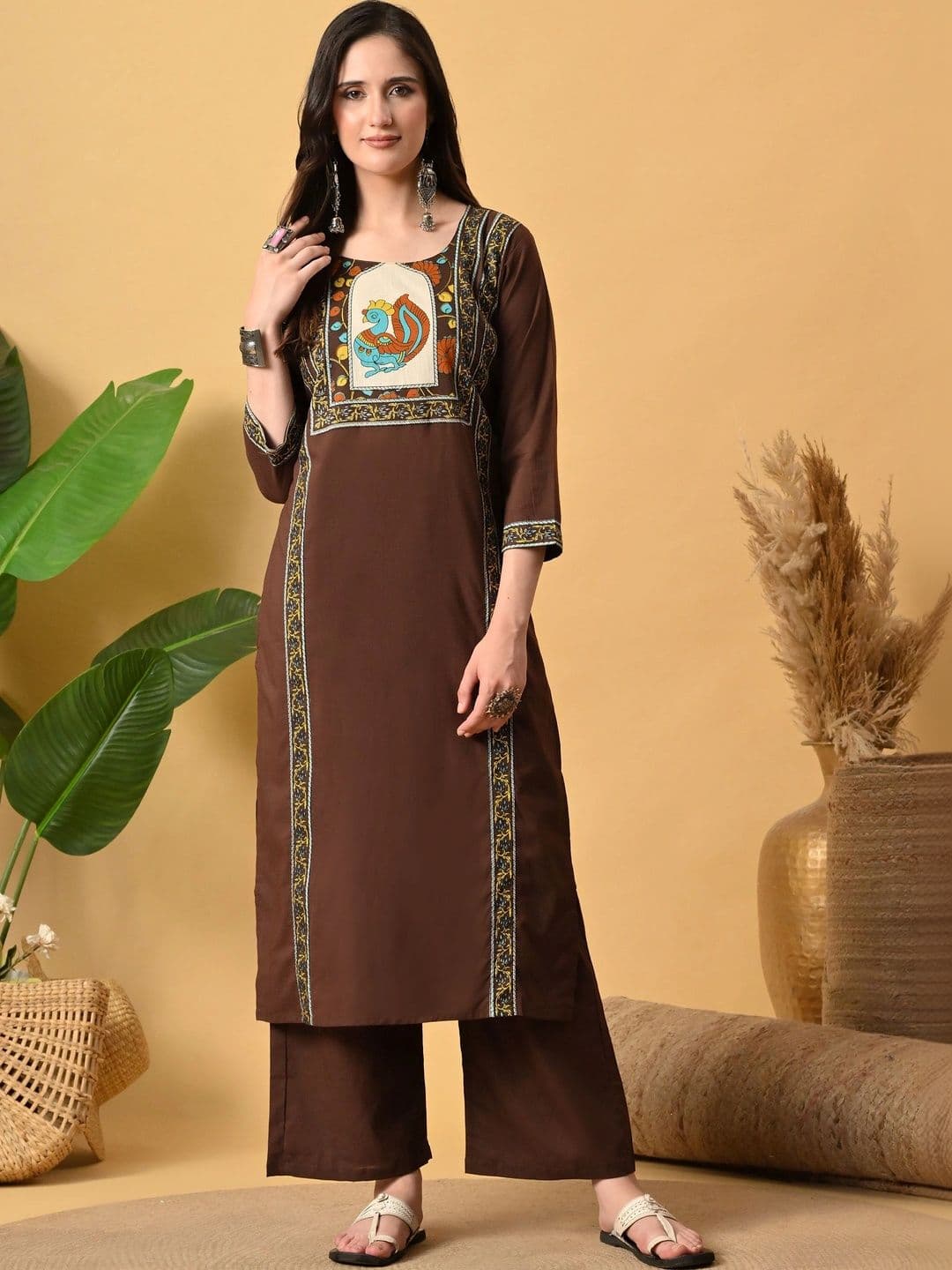 Anouk Women Ethnic Motifs Printed Regular Pure Cotton Kurta with Palazzos & With Dupatta thumbnail 6
