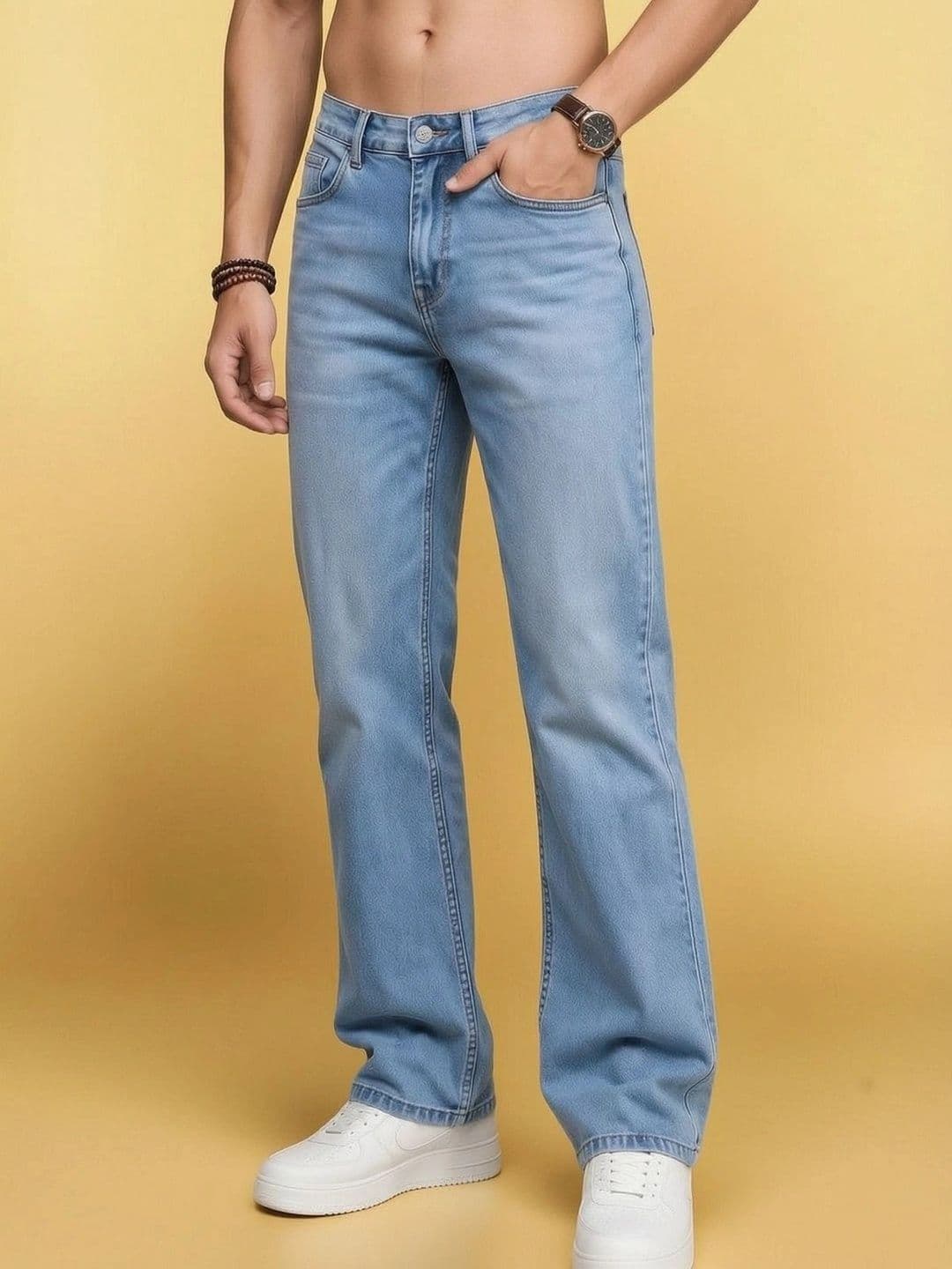 Roadster Men Jean Straight Fit Mid-Rise Stretchable Jeans - view 1