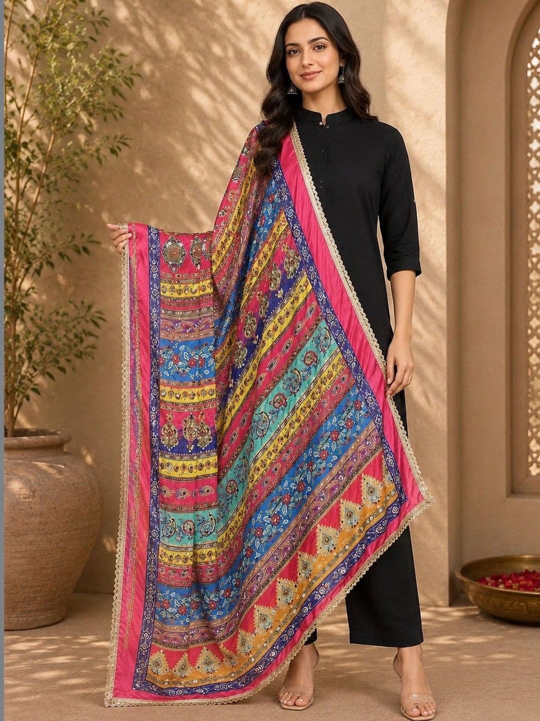 STUTI FASHION Ethnic Motifs Printed Dupatta - view 1