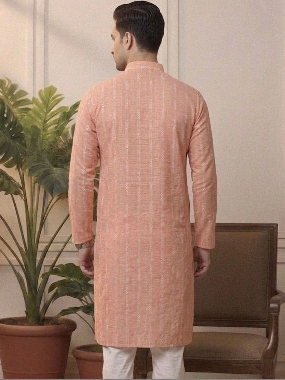 Sypher Boutique Men Dobby Handloom Kurta thumbnail 2
