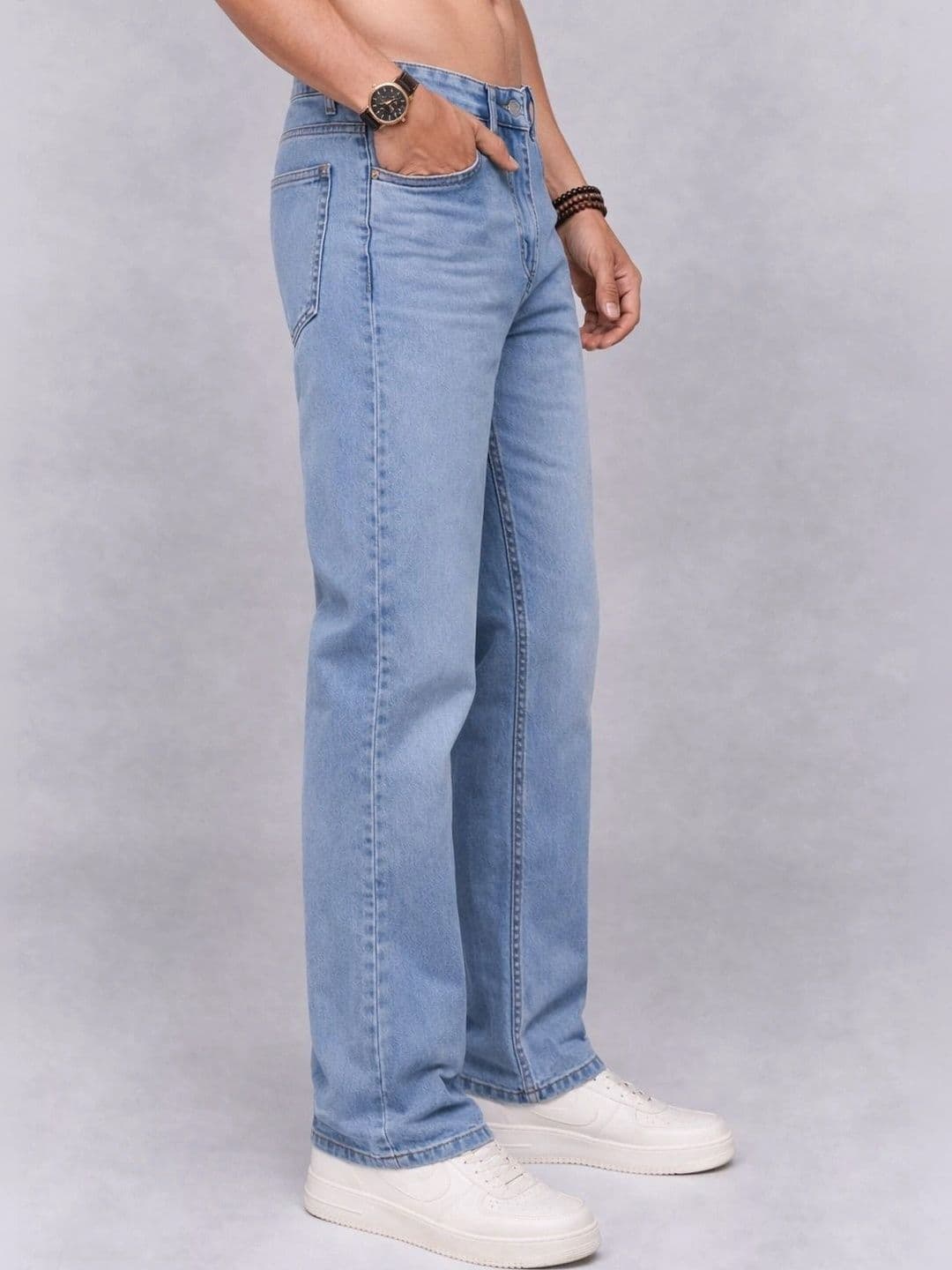 Roadster Men Jean Straight Fit Mid-Rise Stretchable Jeans thumbnail 5