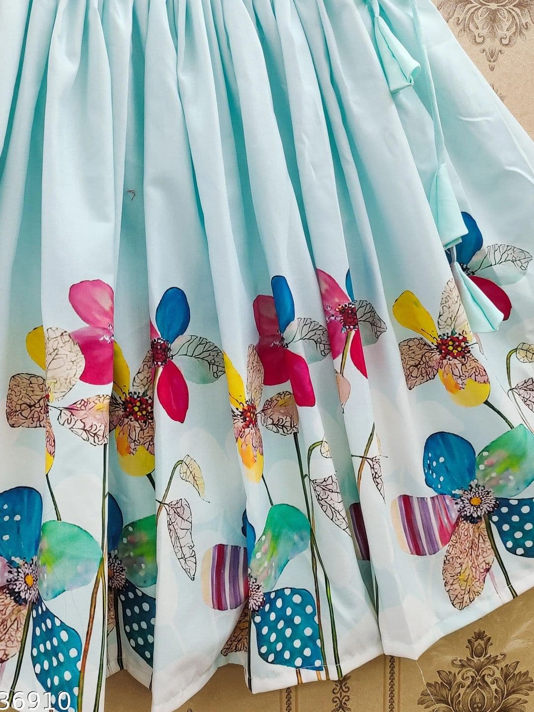 KALINI Girls Printed Ready to Wear Lehenga & thumbnail 6