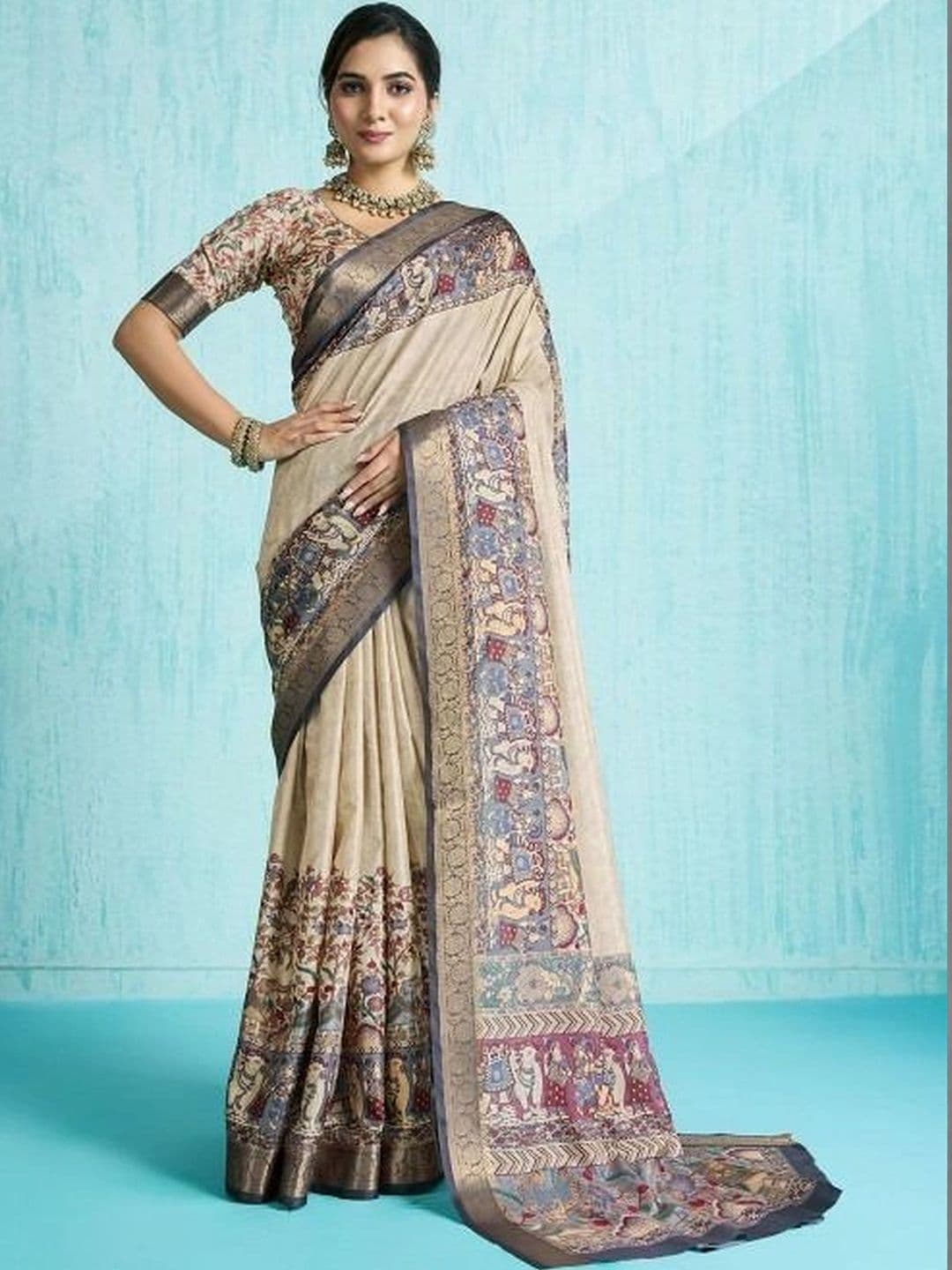 Moda Rapido Silk Blend Designer Saree - view 1