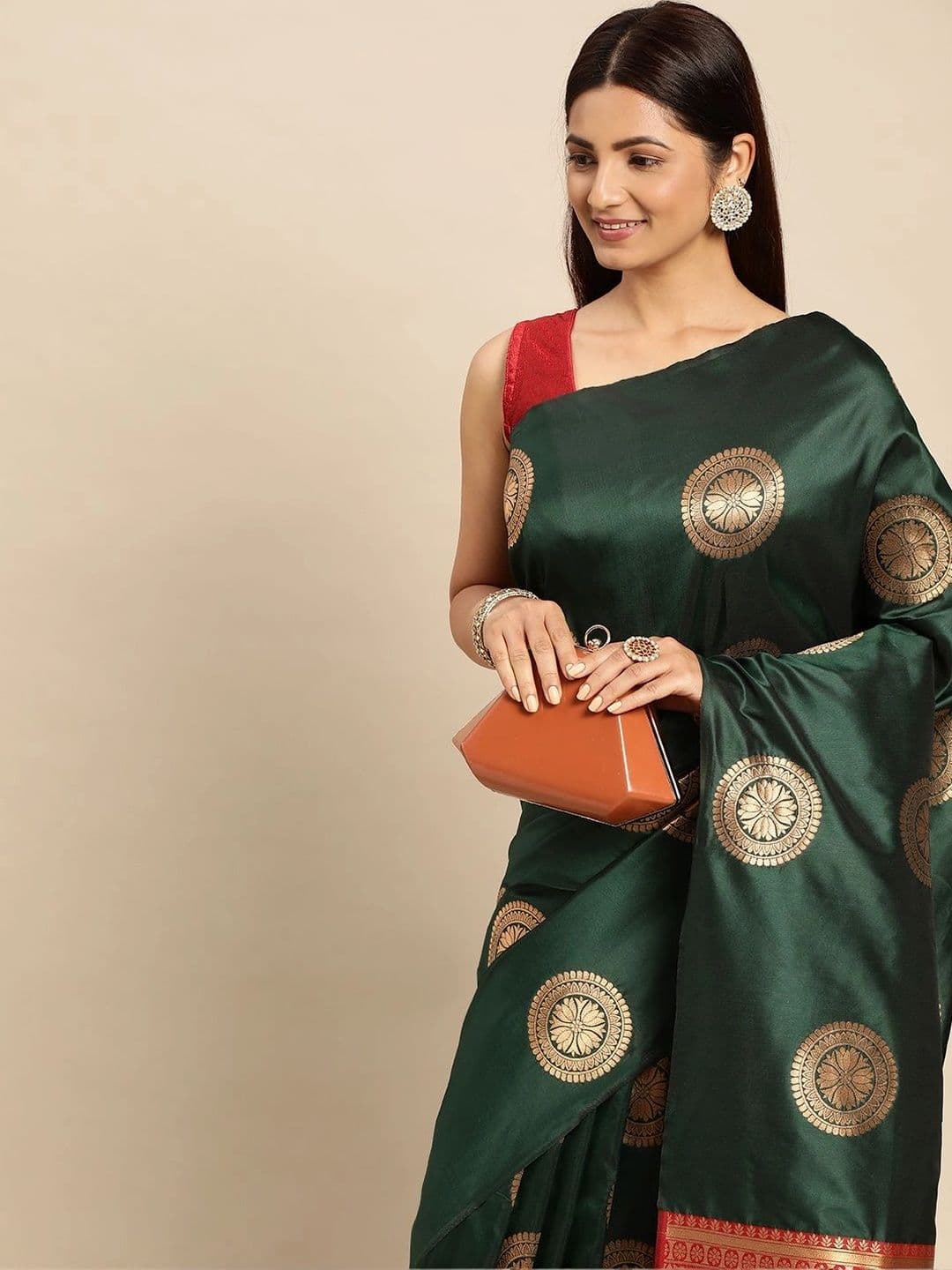 Dhaaga Ghar Woven Design Zari Art Silk Banarasi Saree thumbnail 3