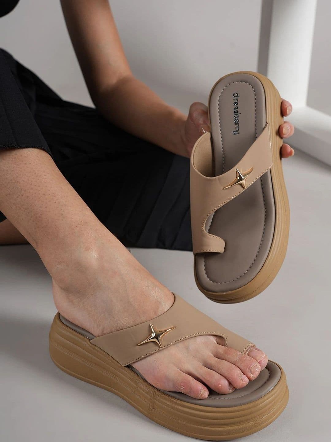 DressBerry Flatform Sandals - view 1