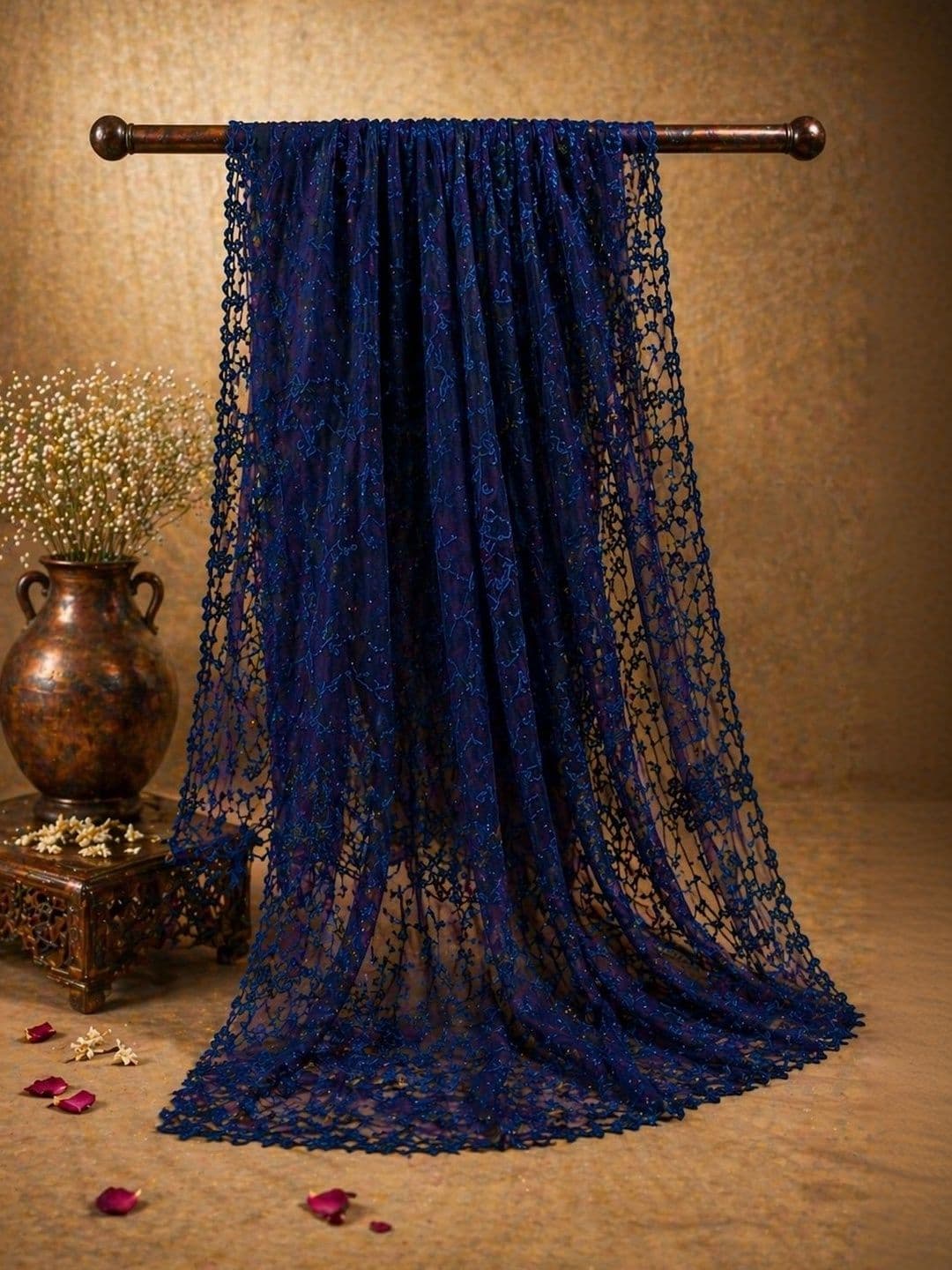 STUTI FASHION Embroidered Dupatta with Thread Work thumbnail 4