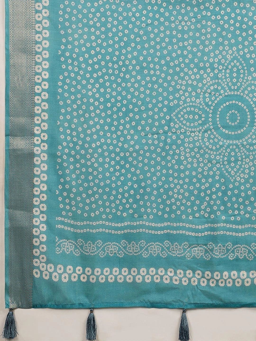 Anouk Bandhani Zari Designer Bandhani Saree thumbnail 4