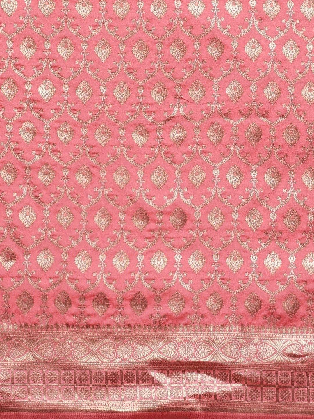 Dhaaga Ghar Women Woven Design Zari Art Silk Banarasi Saree thumbnail 4