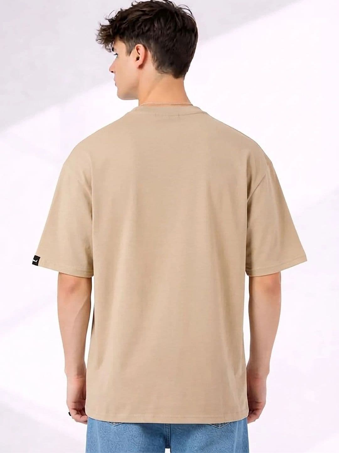 R.Code by The Roadster Life Co. Men Printed Drop-Shoulder Sleeves T-shirt thumbnail 3
